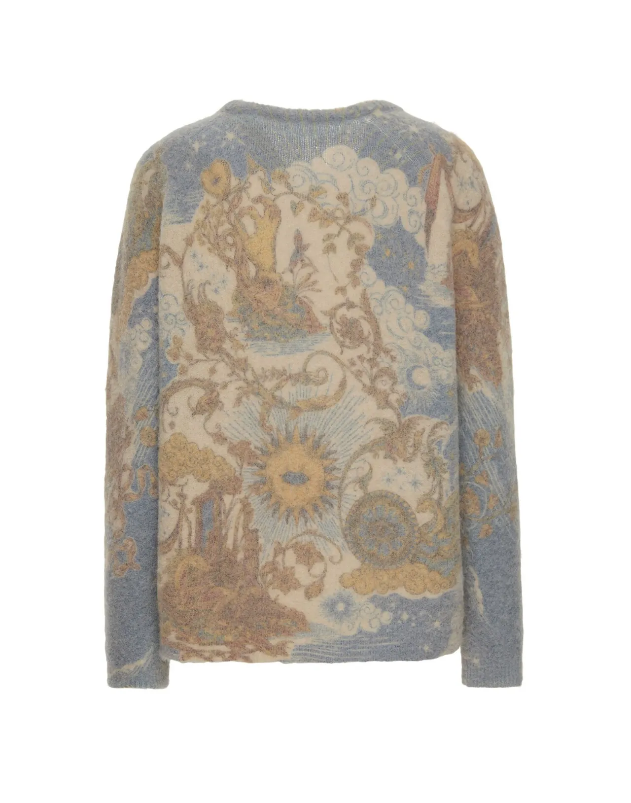 Maglione Oversize La DoubleJ in Lana Mista - Blu Cielo Morbido con Design Avvolgente
