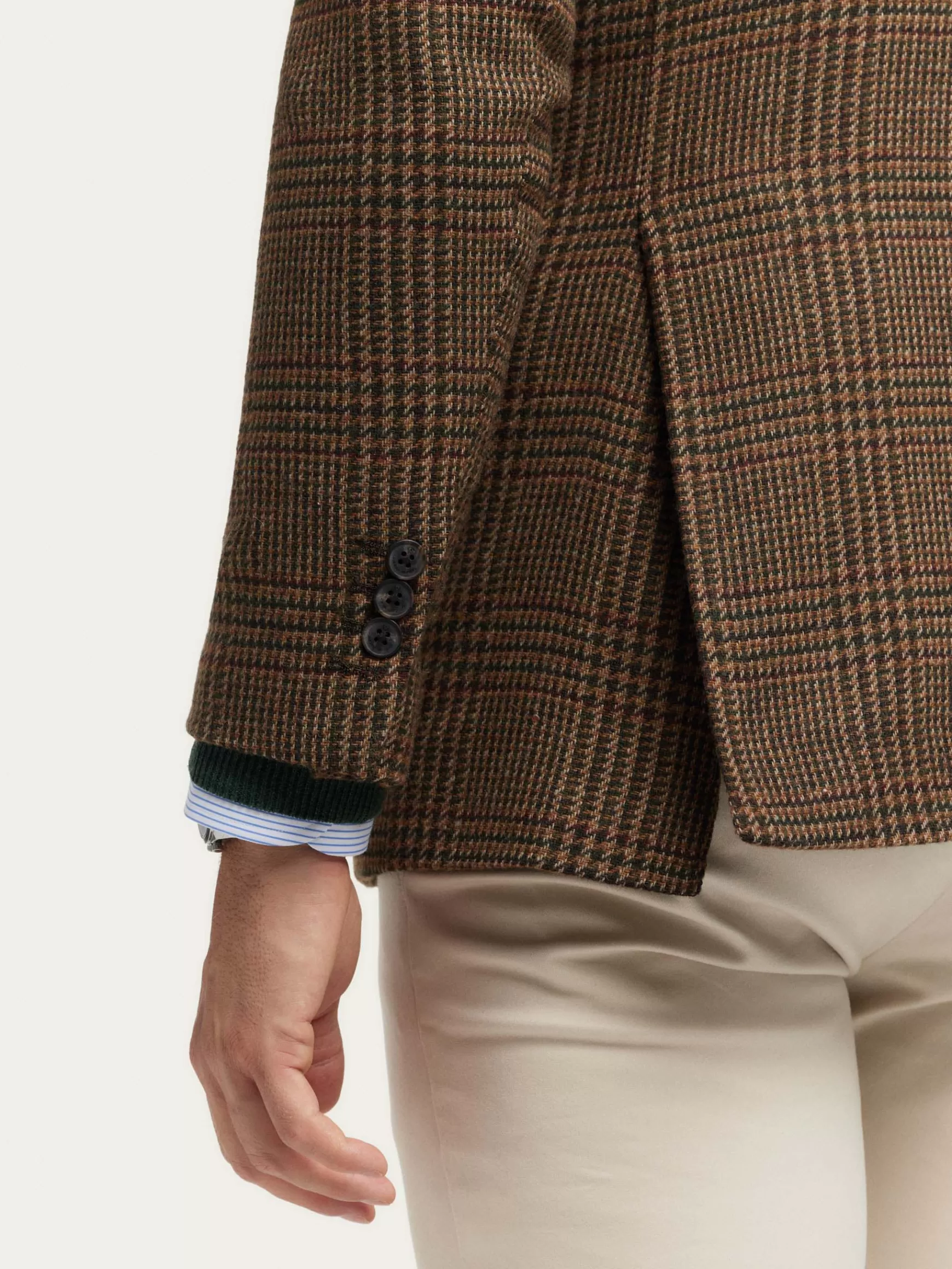 Giacca Uomo Alvaro Moreno - Thomas Twist in Tonalità Marrone, Stile Americana