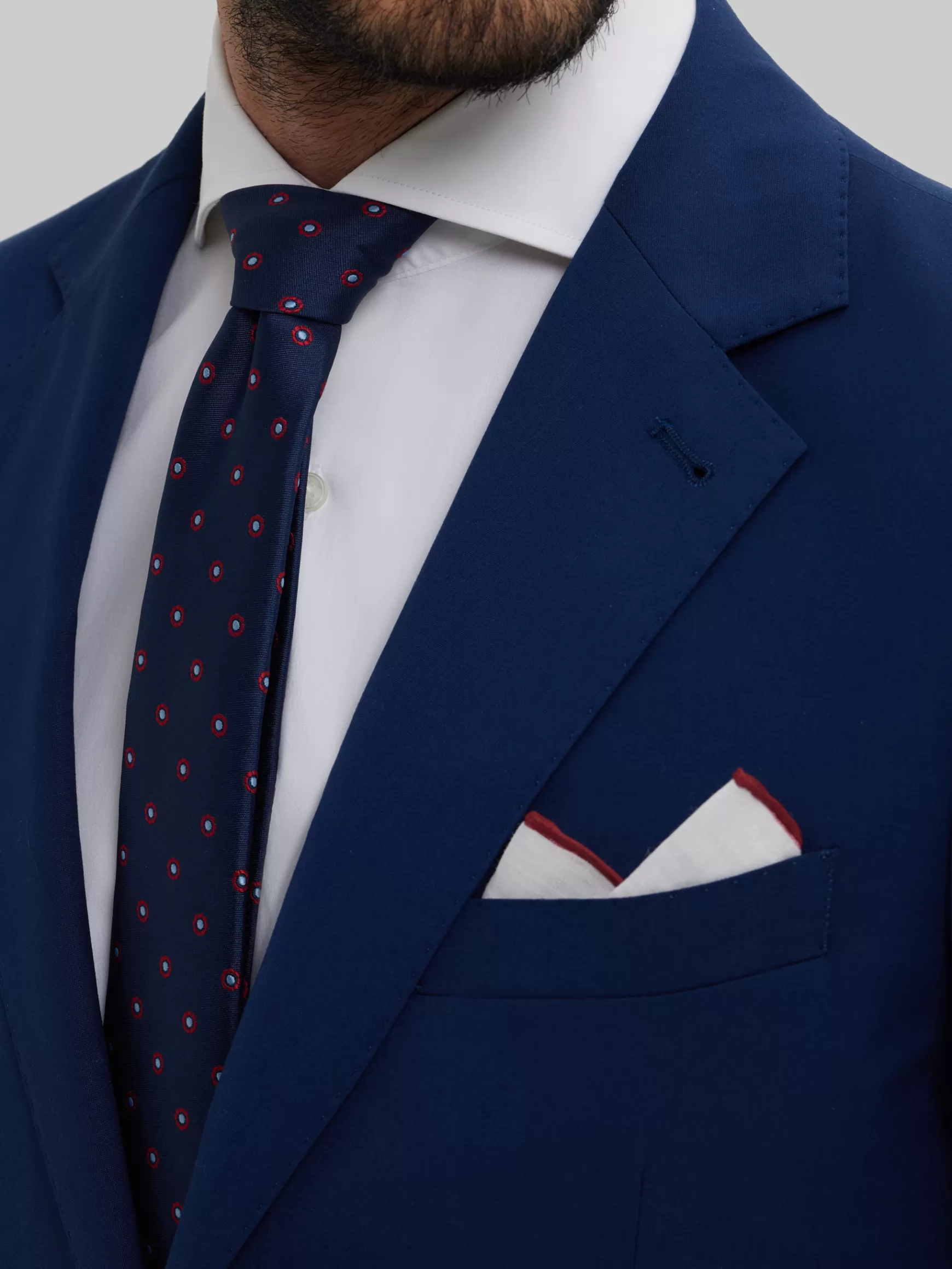 Alvaro Moreno - Abito Uomo Slim Americana Elegante in Tessuto Liscio con Confezione Moderna