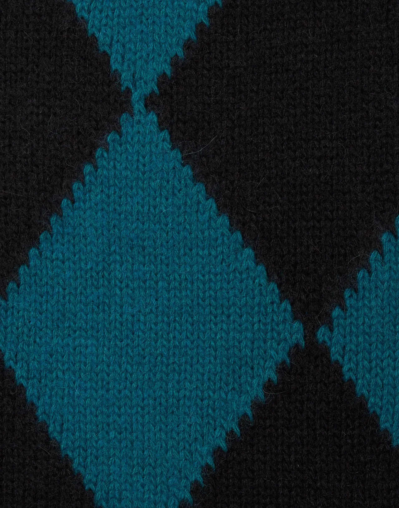 Gilet Stagionale La DoubleJ - Rombo Bicolore in Lana Pura, Nero e Verde