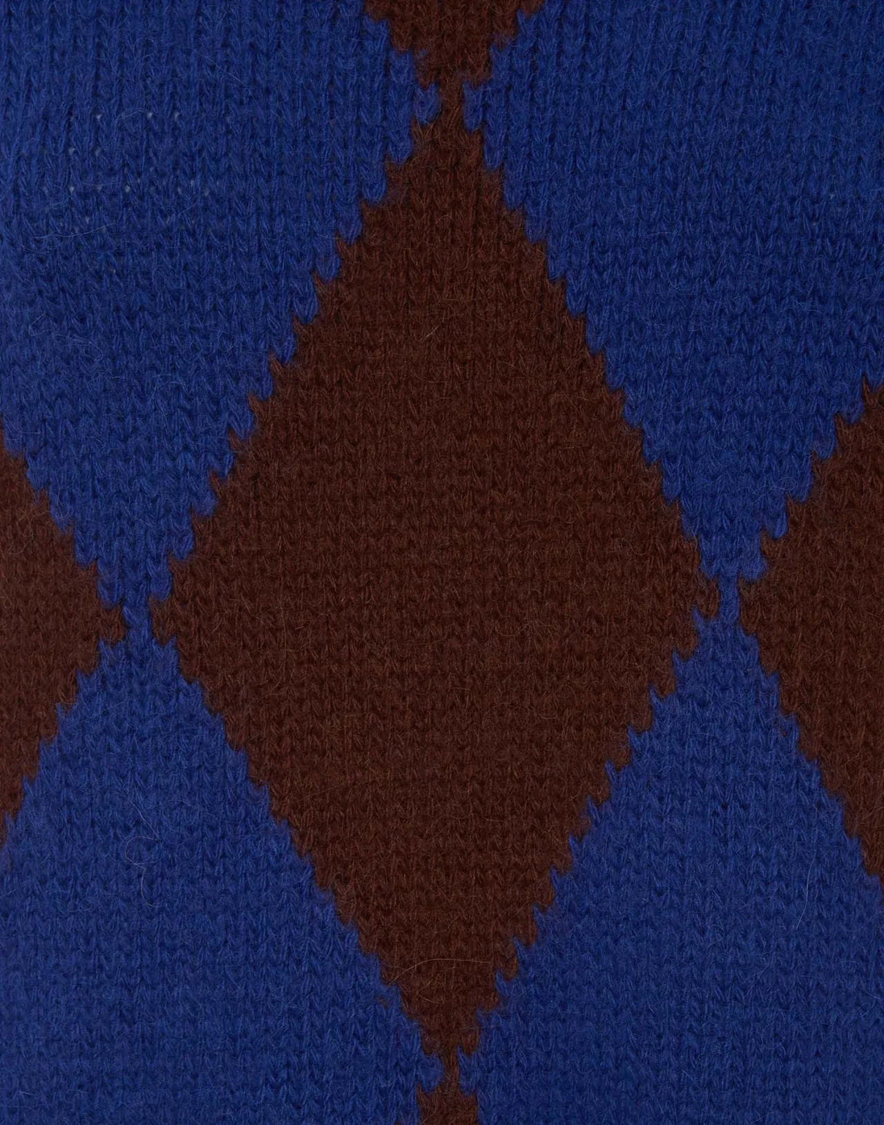 Gilet Elegante in Lana Pura con Motivo a Rombi - Borgogna e Blu da La DoubleJ  
Prezzo Speciale | Confezione Autunno-Inverno | Stile British Rinnovato