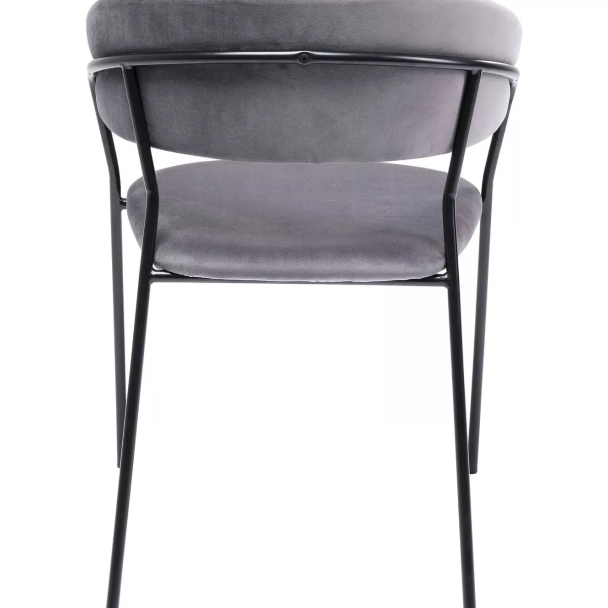 KARE Design - Coppia di Poltrone Belle con Braccioli in Tonalità Grigio Antracite