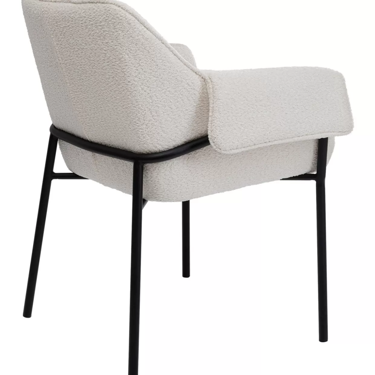 KARE Design: Poltrona Bess con braccioli in tonalità crema - Eleganza e comfort per il tuo arredo 

(：，，。
