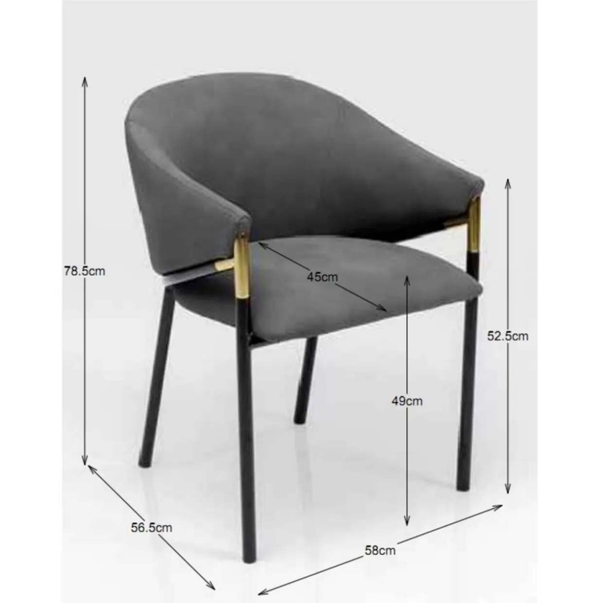 Poltrona Boulevard con Braccioli - Design Contemporaneo KARE

(，，