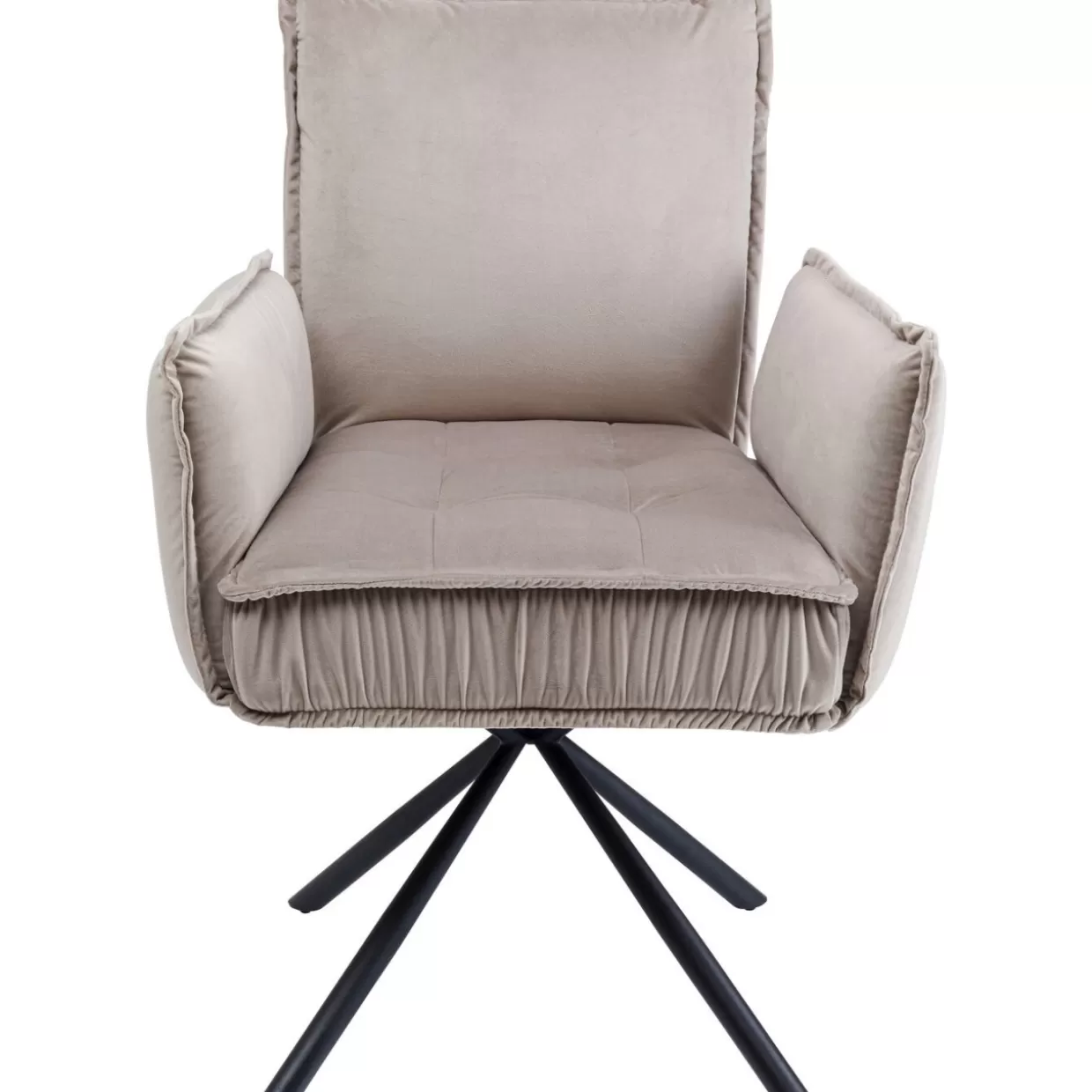 Poltrona Chelsea Grigio Antracito - Design ergonomico con braccioli moderni by KARE
