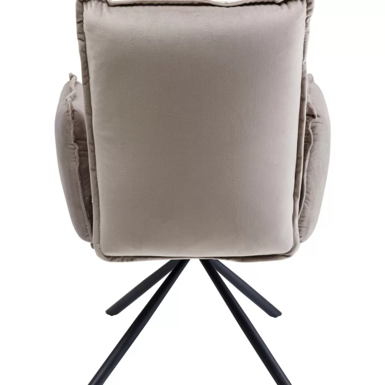 Poltrona Chelsea Grigio Antracito - Design ergonomico con braccioli moderni by KARE