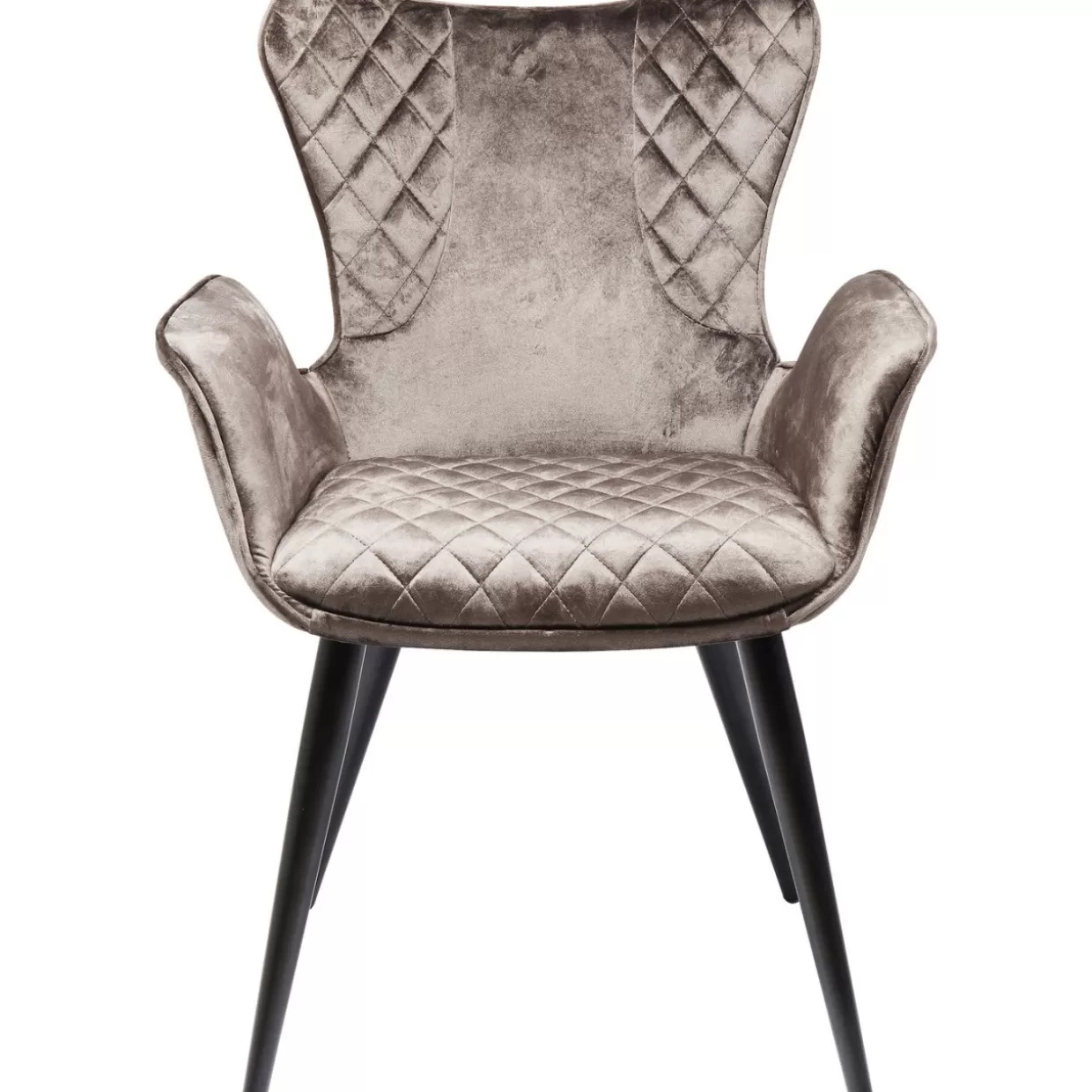 Poltrona Dream con braccioli - Elegante design e comfort raffinato in tonalità calda nocciola | Realizzata da KARE Design