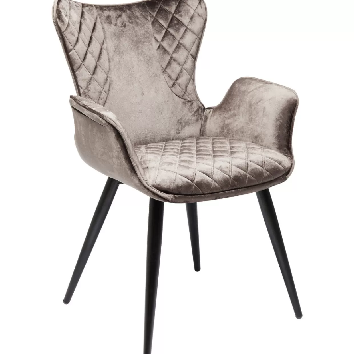 Poltrona Dream con braccioli - Elegante design e comfort raffinato in tonalità calda nocciola | Realizzata da KARE Design
