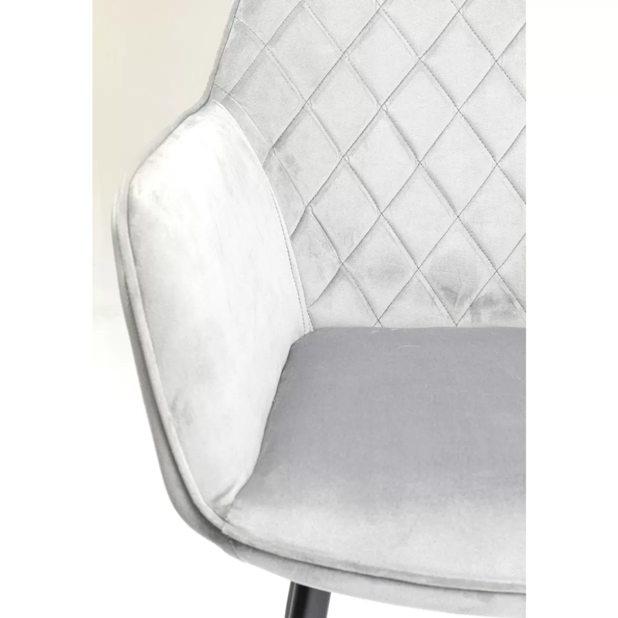 KARE by Design - Poltrona Accogliente Kayla con Braccioli in Grigio Antracite