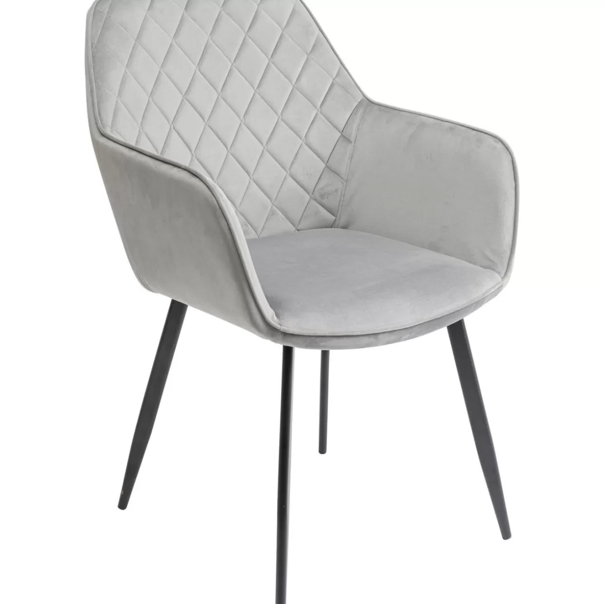KARE by Design - Poltrona Accogliente Kayla con Braccioli in Grigio Antracite