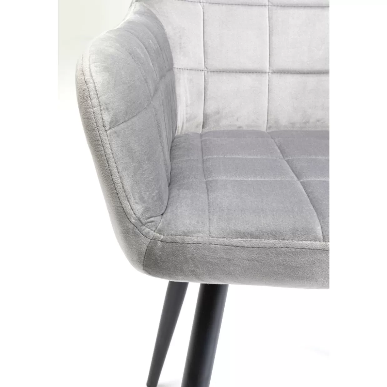 Sedia con braccioli Kim Grigio - Design contemporaneo KARE