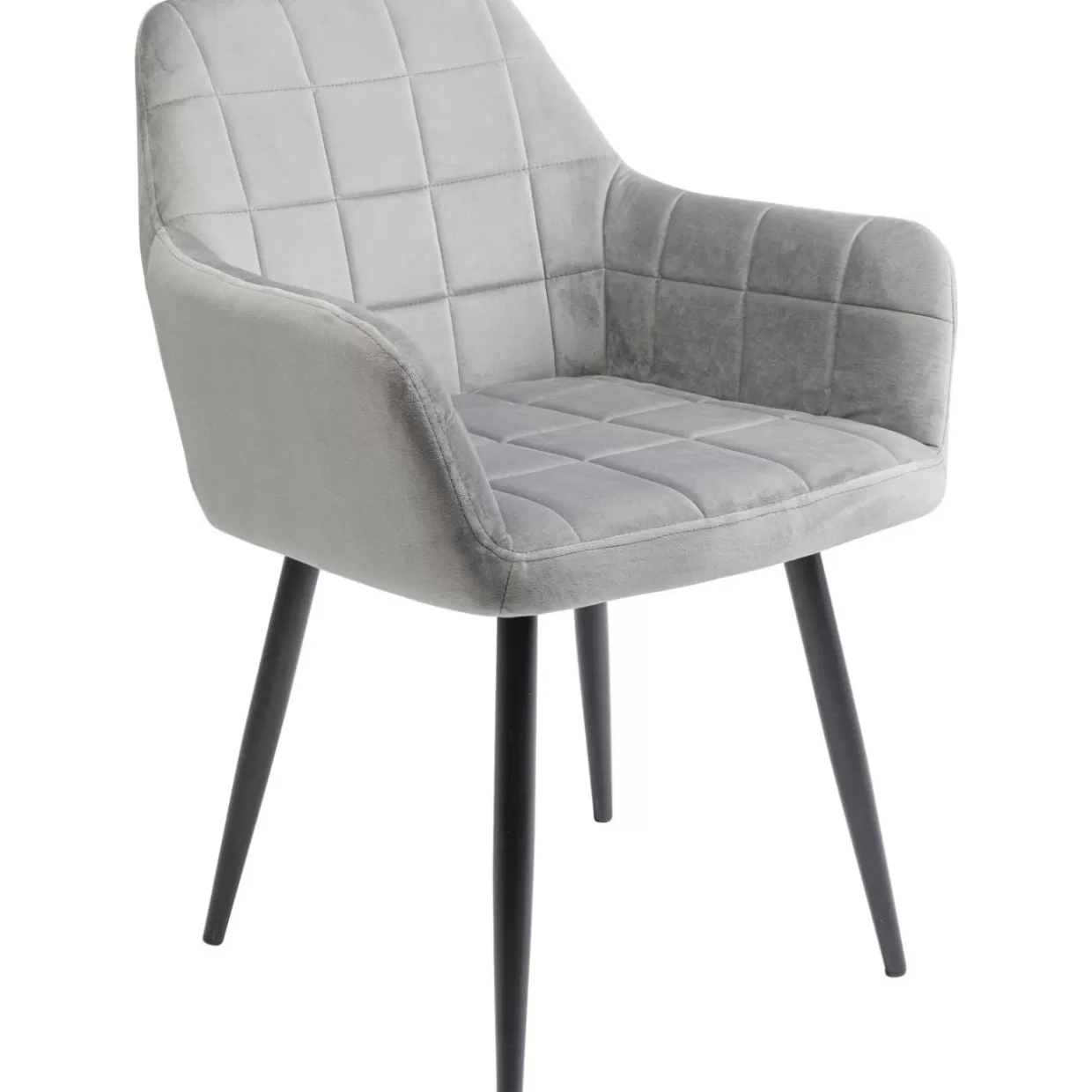 Sedia con braccioli Kim Grigio - Design contemporaneo KARE