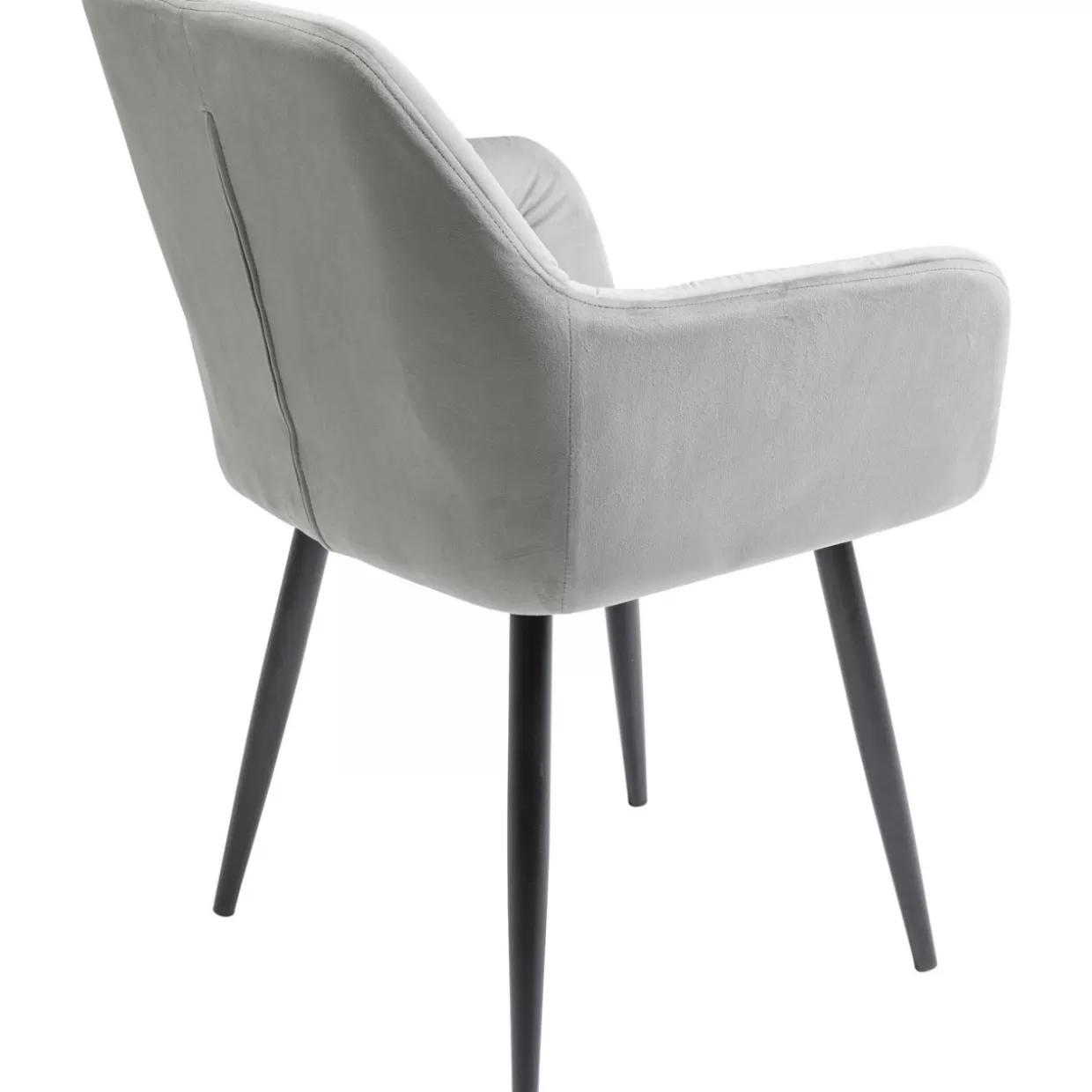 KARE DESIGN | Poltrona Kira con Braccioli in Tonalità Grigio Perla - Linea Contemporanea