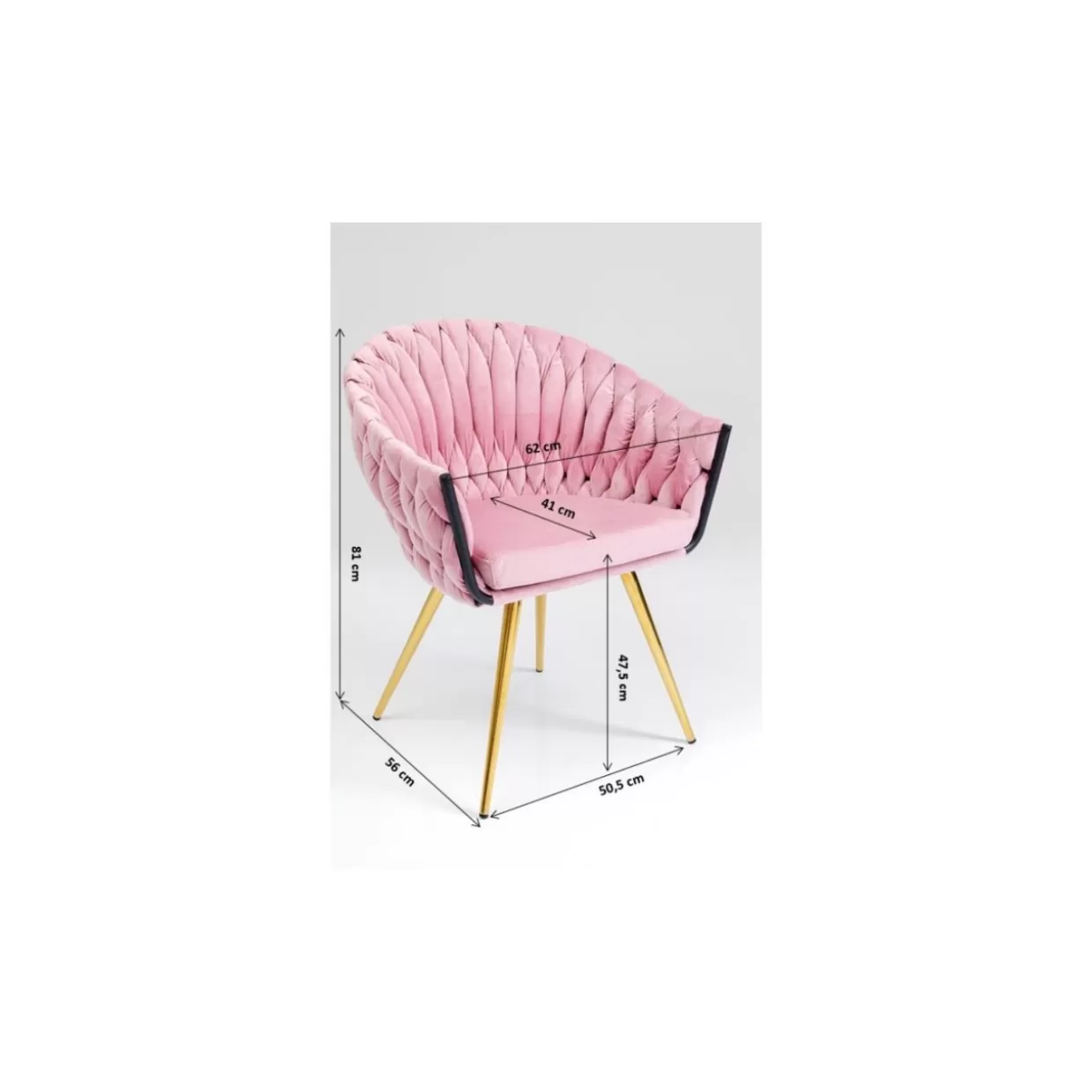 Poltrona KARE Design con braccioli - Modello 