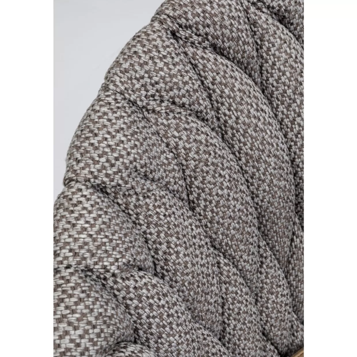 KARE Design - Poltrona Con Braccioli in Tweed a Nodi, Stile Contemporaneo con Rivestimento Strutturato