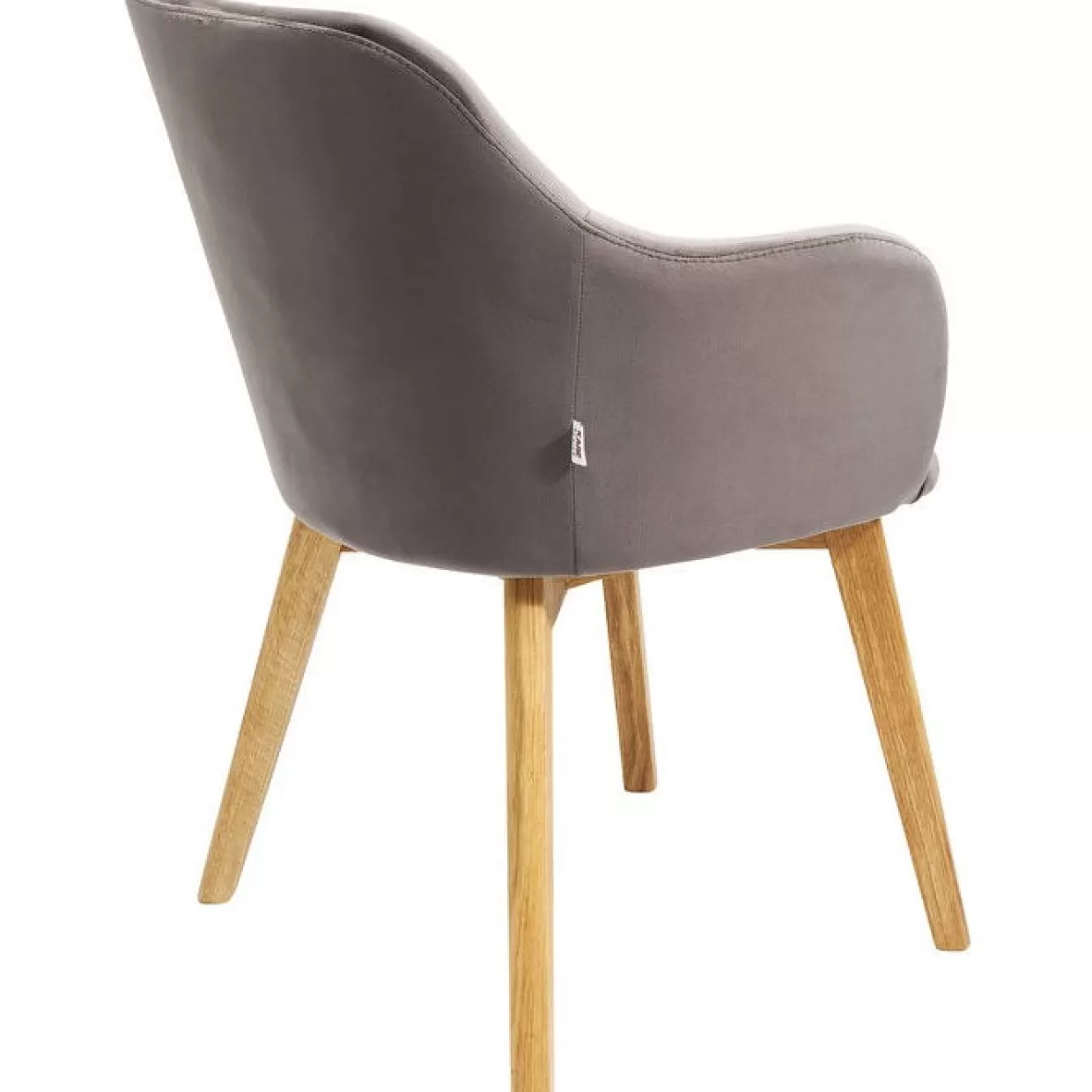 Sedia con Braccioli KARE Design | Modello Lady in Velluto Grigio Perla - Linea Elegante per Salotto