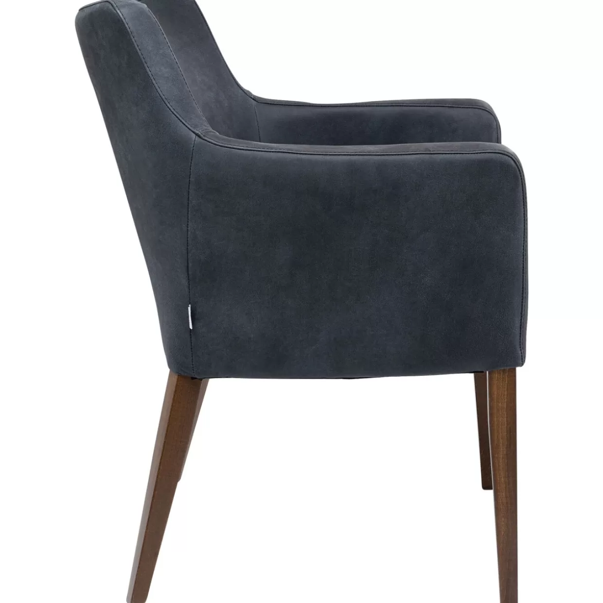 Poltrona con braccioli in pelle antracite - Design elegante KARE per ambienti contemporanei