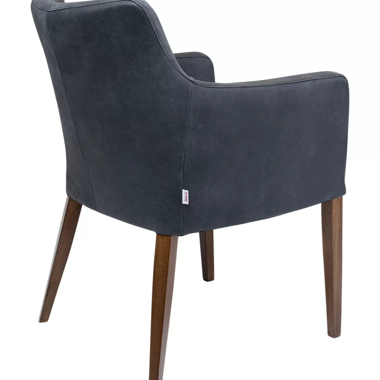 Poltrona con braccioli in pelle antracite - Design elegante KARE per ambienti contemporanei