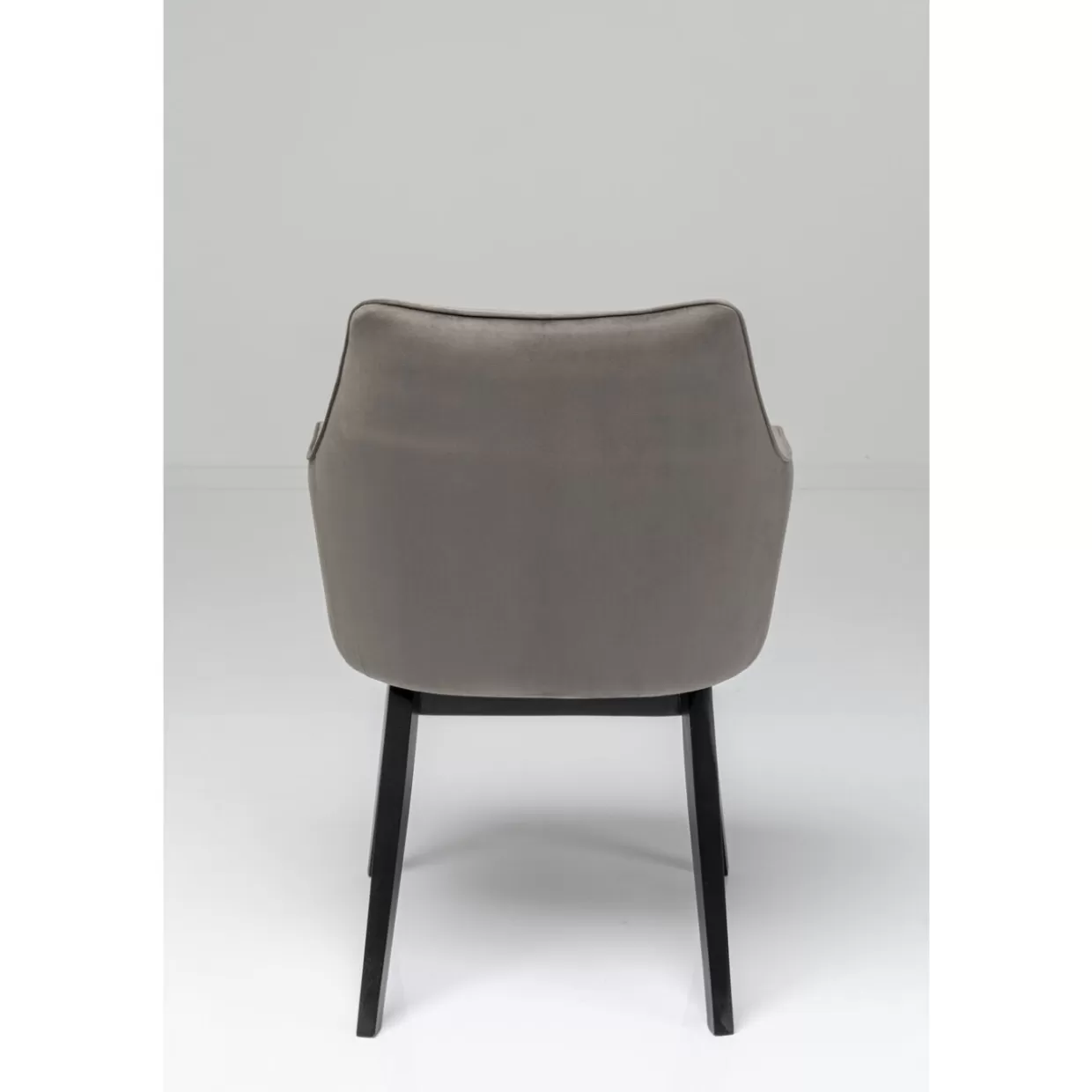 Poltrona Modino in Velluto Grigio Antracite - Design Contemporaneo con Braccioli KARE