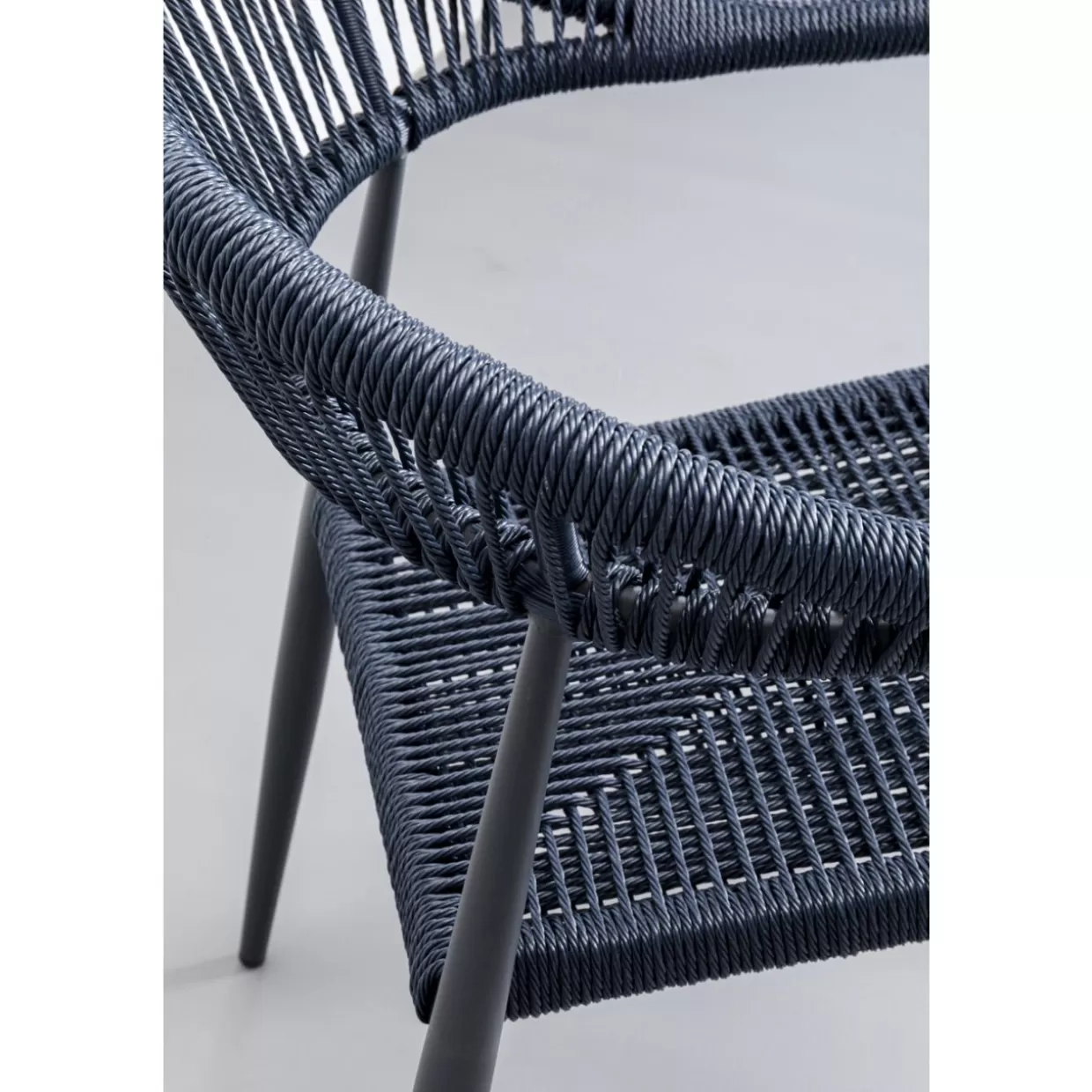 KARE Design - Poltrona con Braccioli Palma per Esterni, Verde Petrolio Accattivante