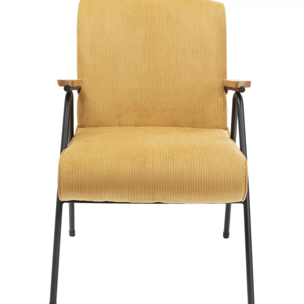 KARE Design Poltrona Ryan – Divano con Braccioli in Tonalità Giallo Senape per un Comfort Moderno