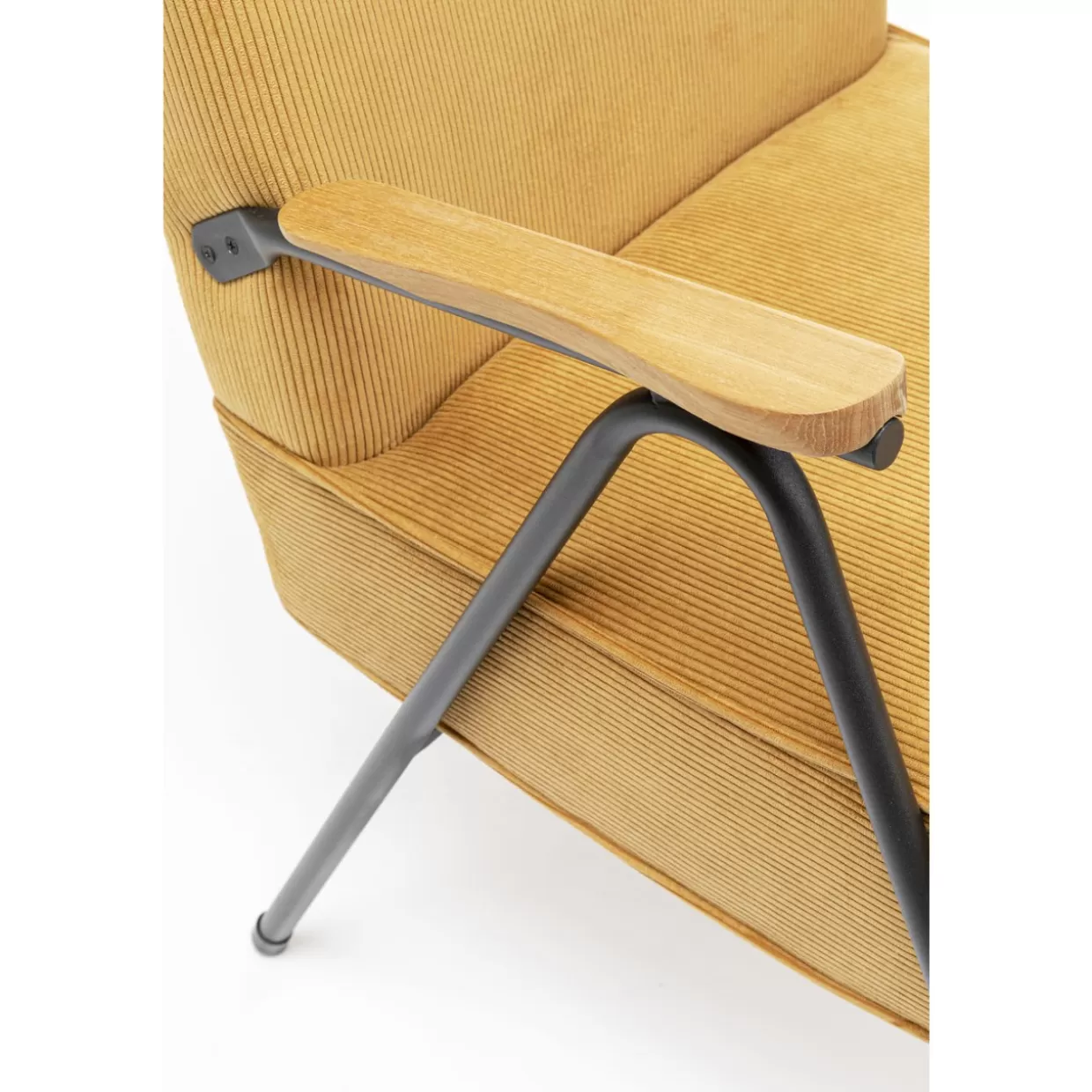 KARE Design Poltrona Ryan – Divano con Braccioli in Tonalità Giallo Senape per un Comfort Moderno