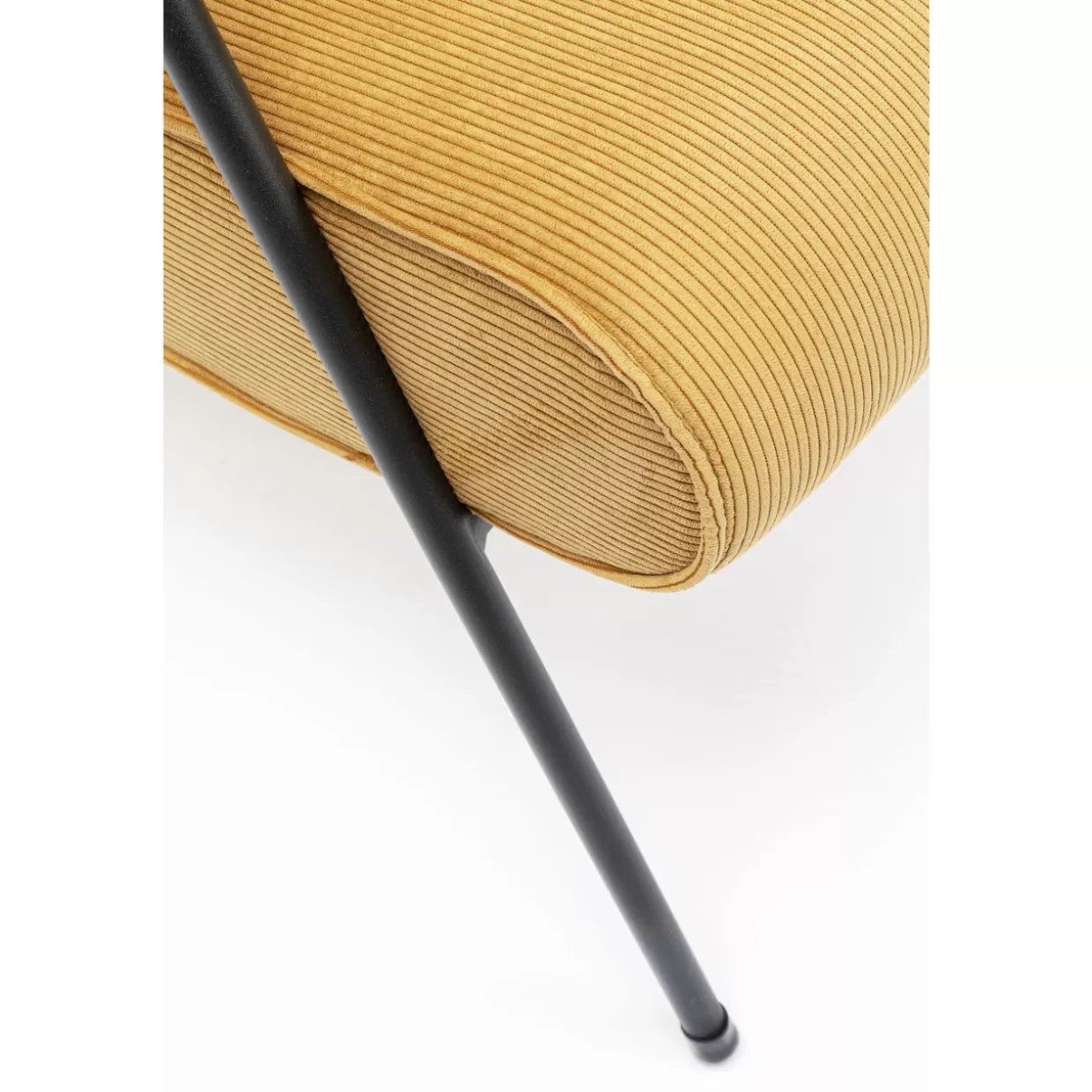 KARE Design Poltrona Ryan – Divano con Braccioli in Tonalità Giallo Senape per un Comfort Moderno