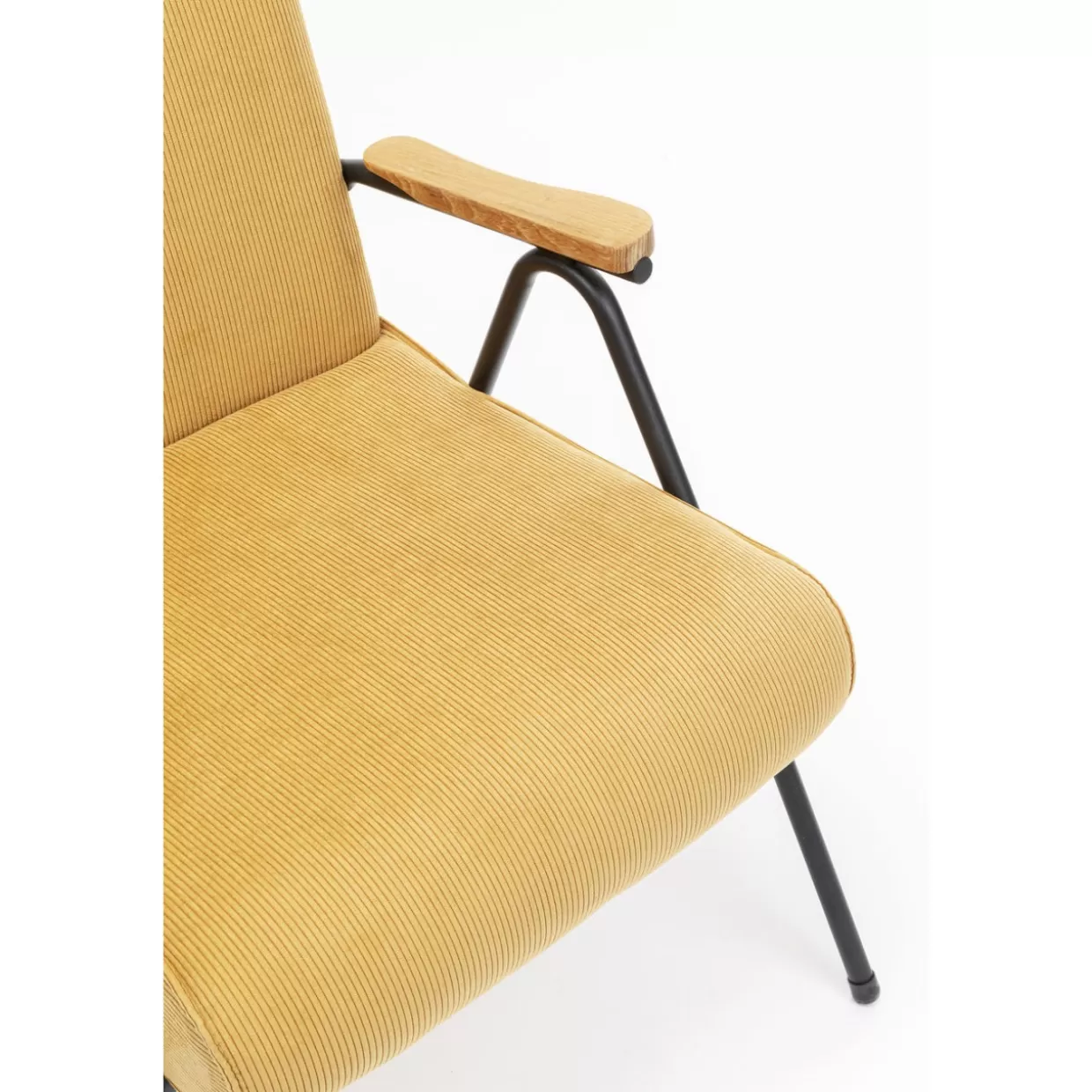 KARE Design Poltrona Ryan – Divano con Braccioli in Tonalità Giallo Senape per un Comfort Moderno