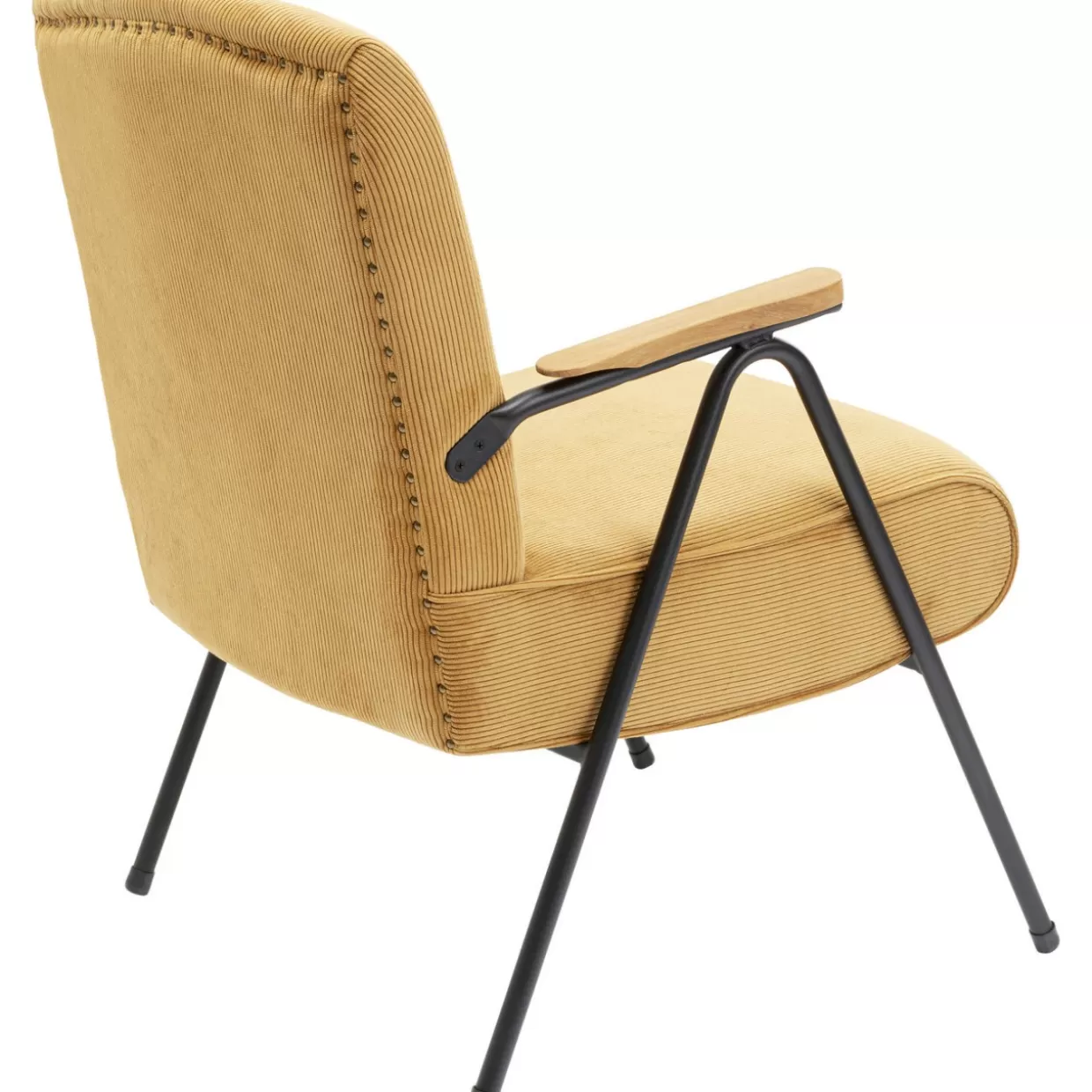 KARE Design Poltrona Ryan – Divano con Braccioli in Tonalità Giallo Senape per un Comfort Moderno