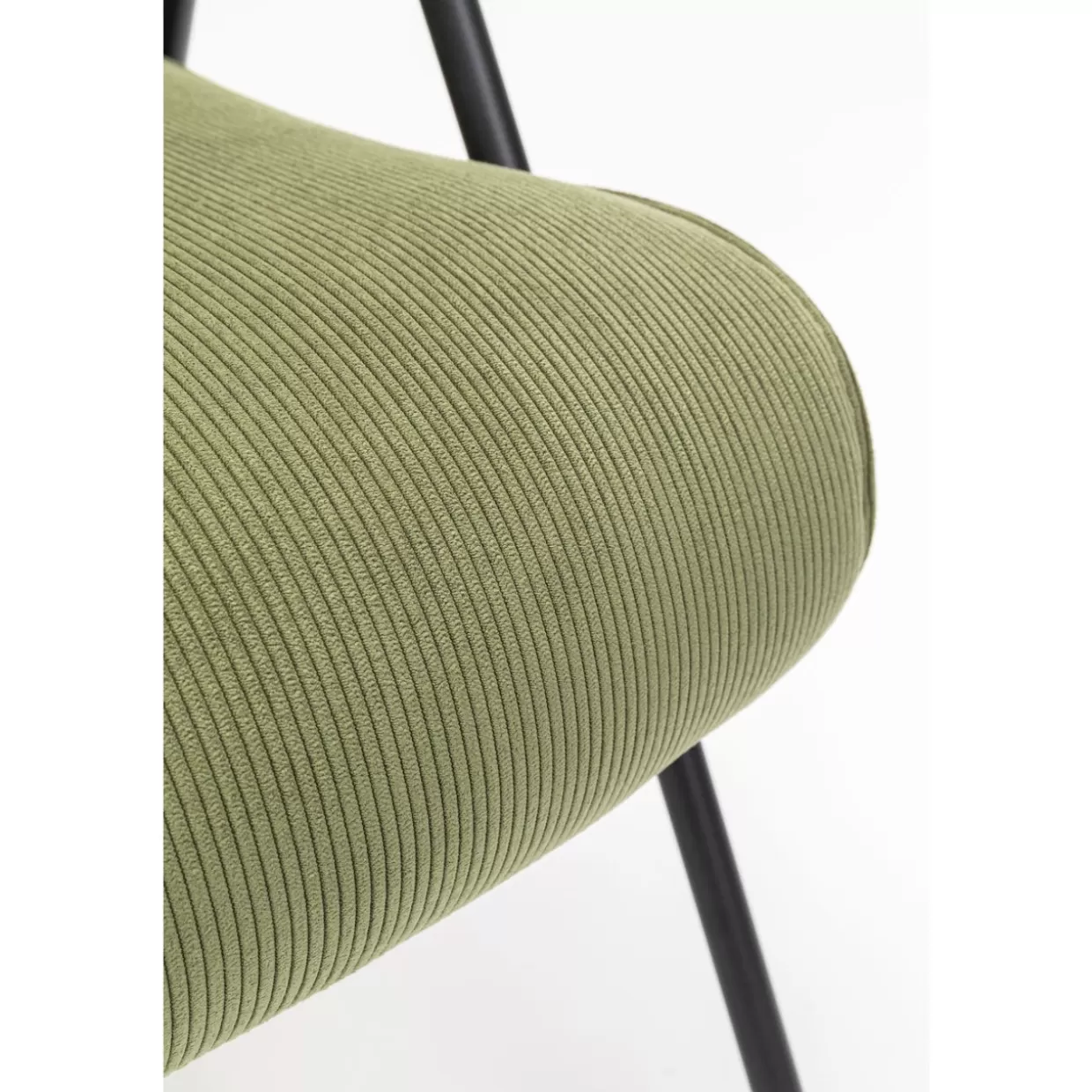 Poltrona Ryan Verde Muschio con Design Contemporaneo | Sedia con Braccioli KARE Collection - Rivestimento in Tessuto Confortevole per Soggiorno Moderno