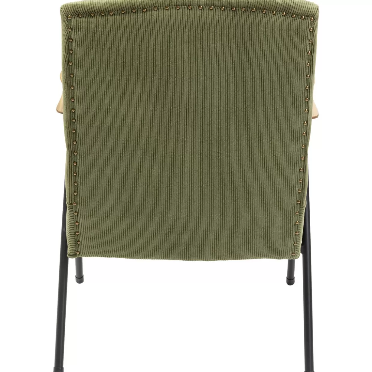 Poltrona Ryan Verde Muschio con Design Contemporaneo | Sedia con Braccioli KARE Collection - Rivestimento in Tessuto Confortevole per Soggiorno Moderno