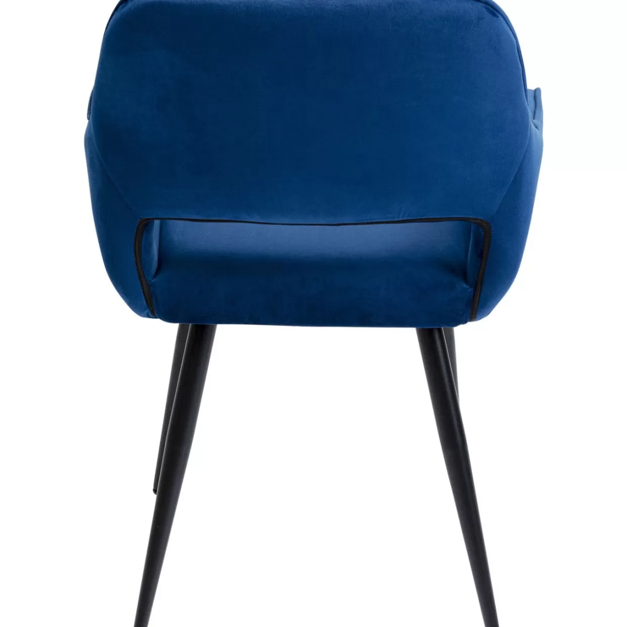Poltrona design San Francisco blu marino con braccioli - Linea elegante KARE Design