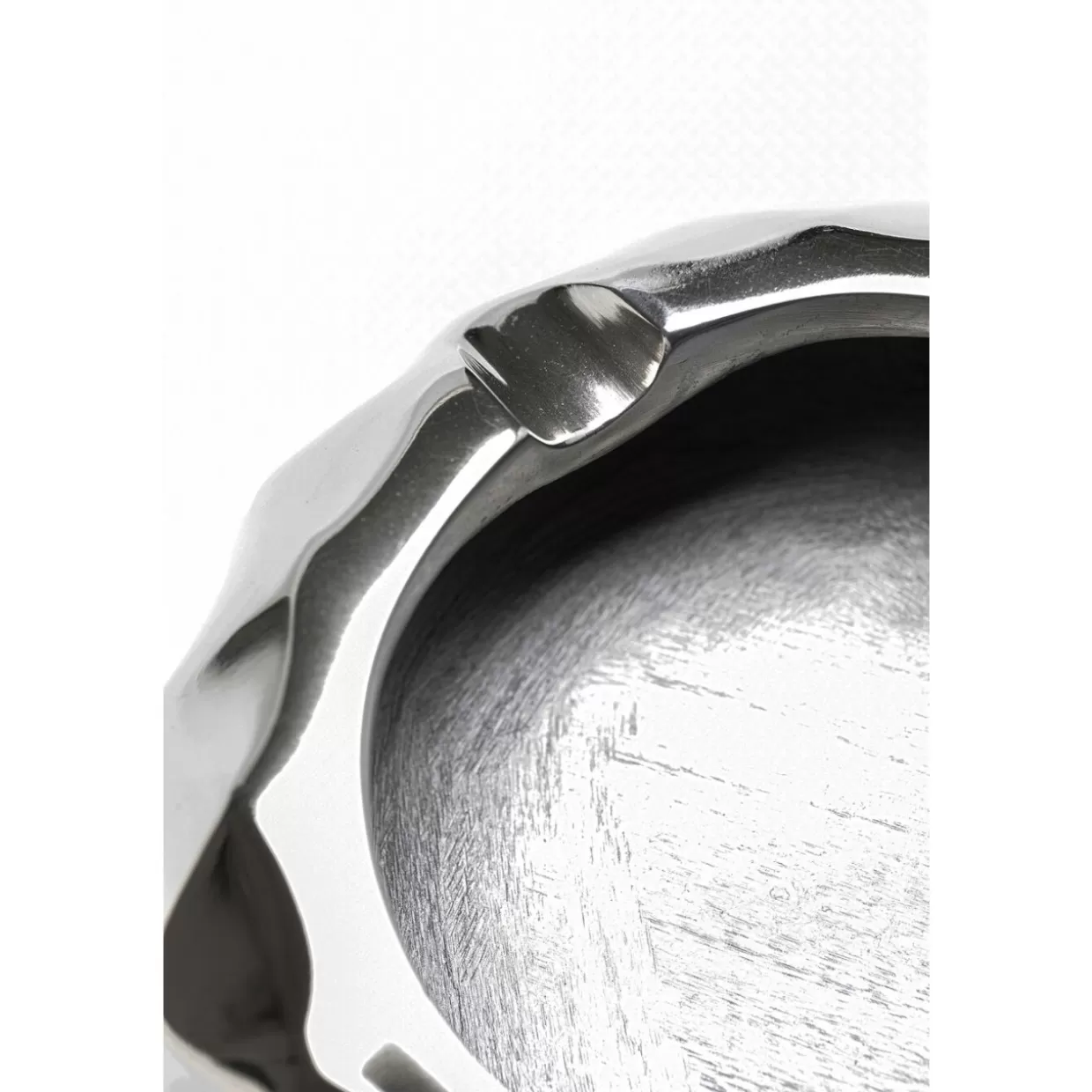KARE Design Avantgard - Portacenere Contemporaneo in Alluminio Lucido, Diametro 15 cm