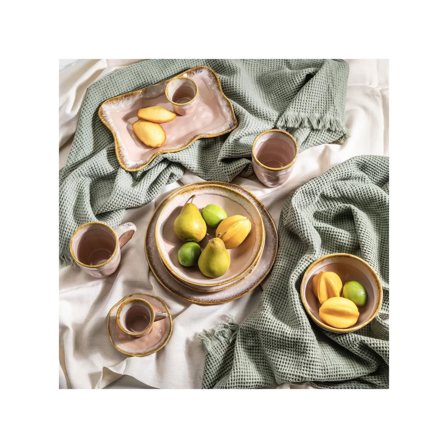 Store Assiettes Creuses Nala Roses 20cm Set De 4   Vaisselle
