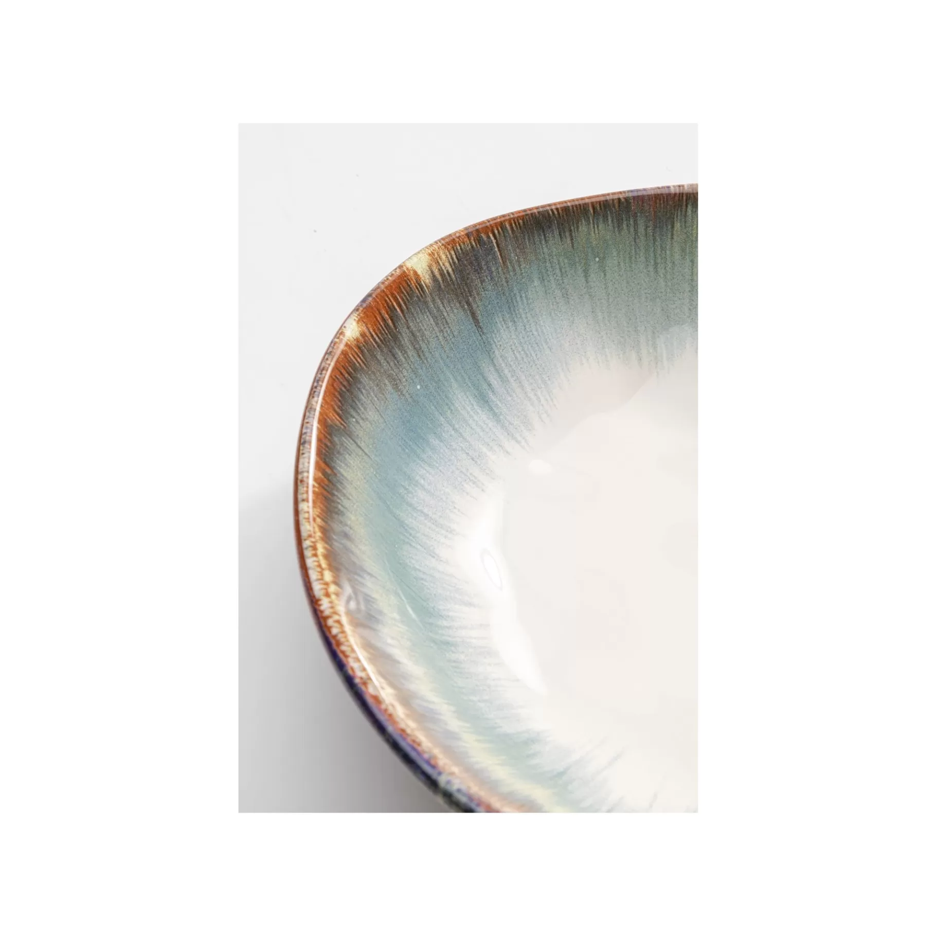 Flash Sale Assiettes Creuses Organic Bleues 20cm Set De 4   Vaisselle