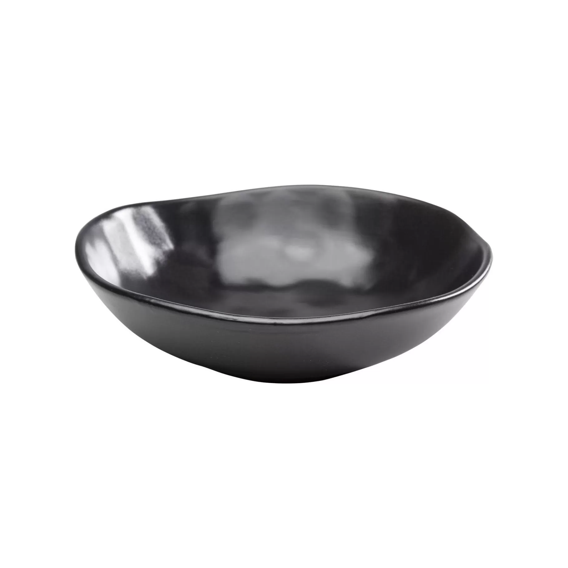 New Assiettes Creuses Organic Noires 20cm Set De 4   Vaisselle