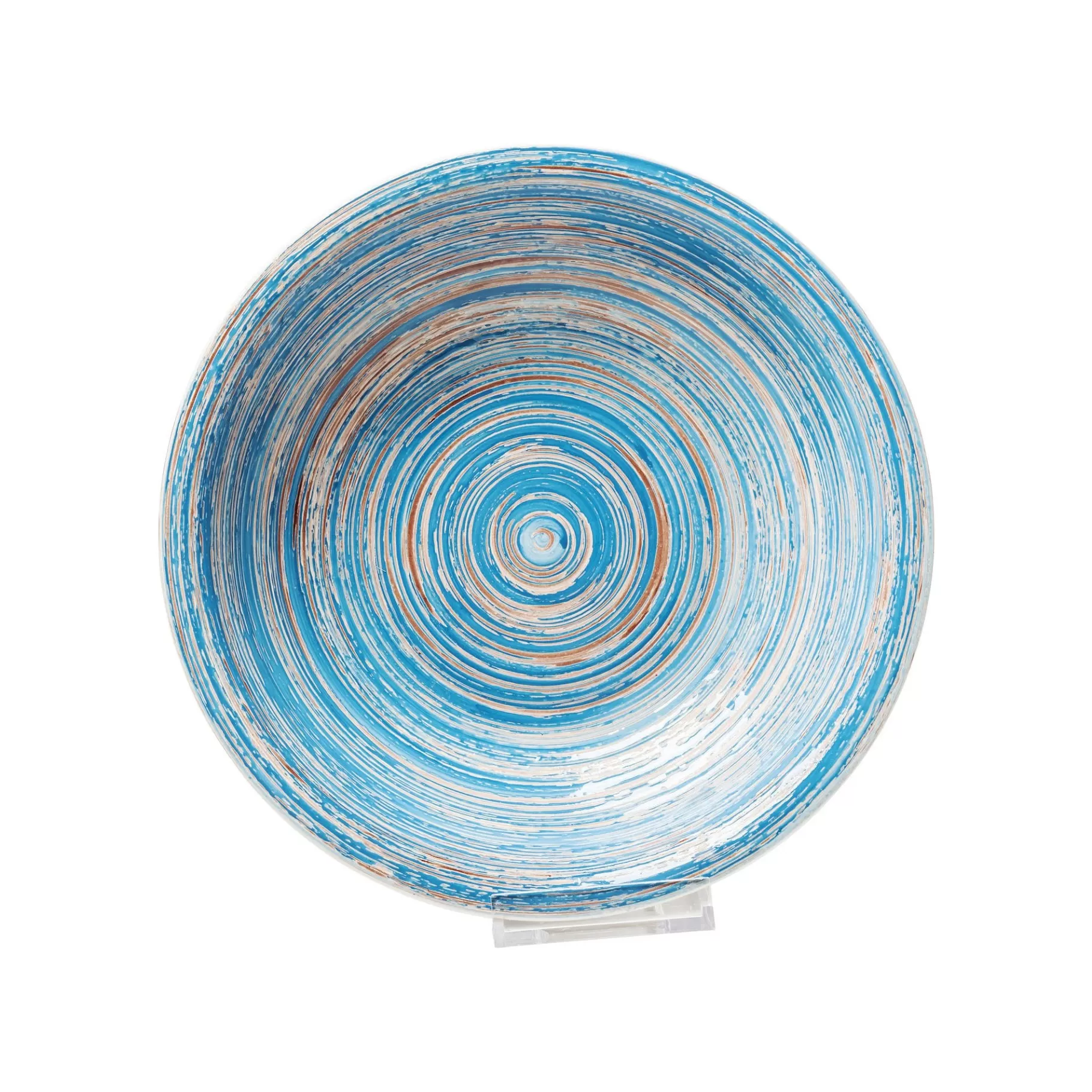 Cheap Assiettes Creuses Swirl Blue 21cm Set De 4   Vaisselle