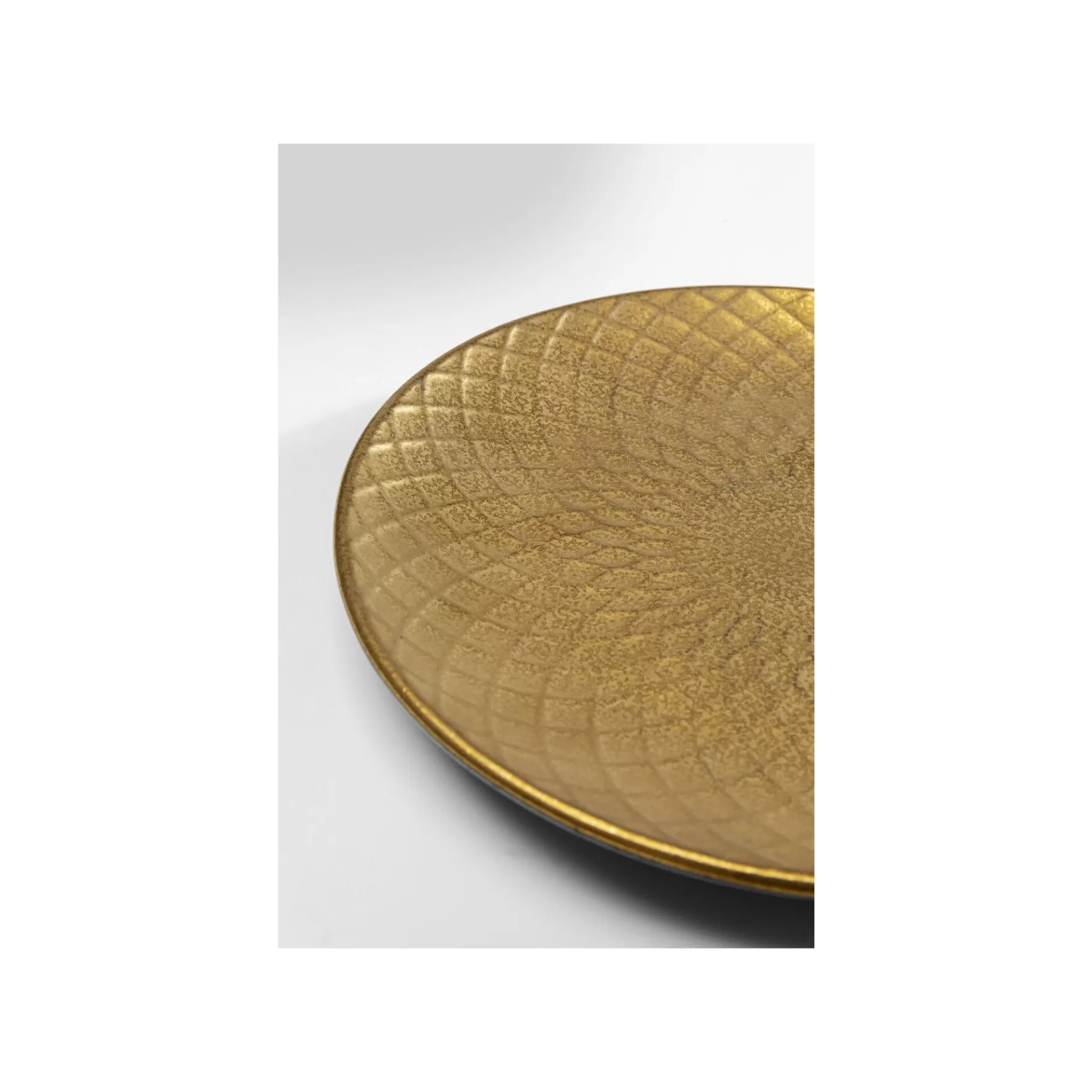 Outlet Assiettes Diva Dorées 20cm Set De 4   Vaisselle