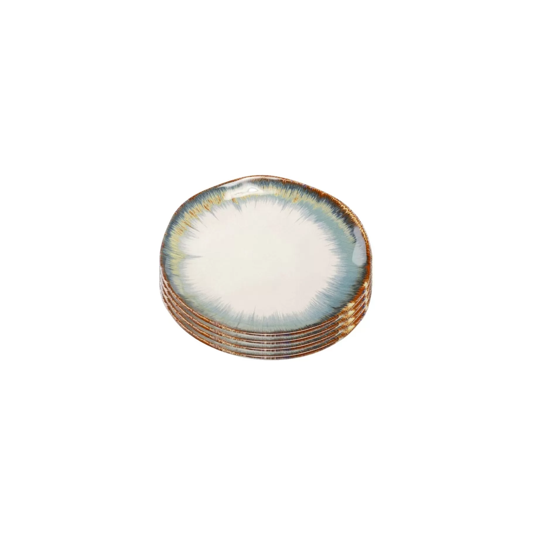 Discount Assiettes Organic Bleues 26cm Set De 4   Vaisselle