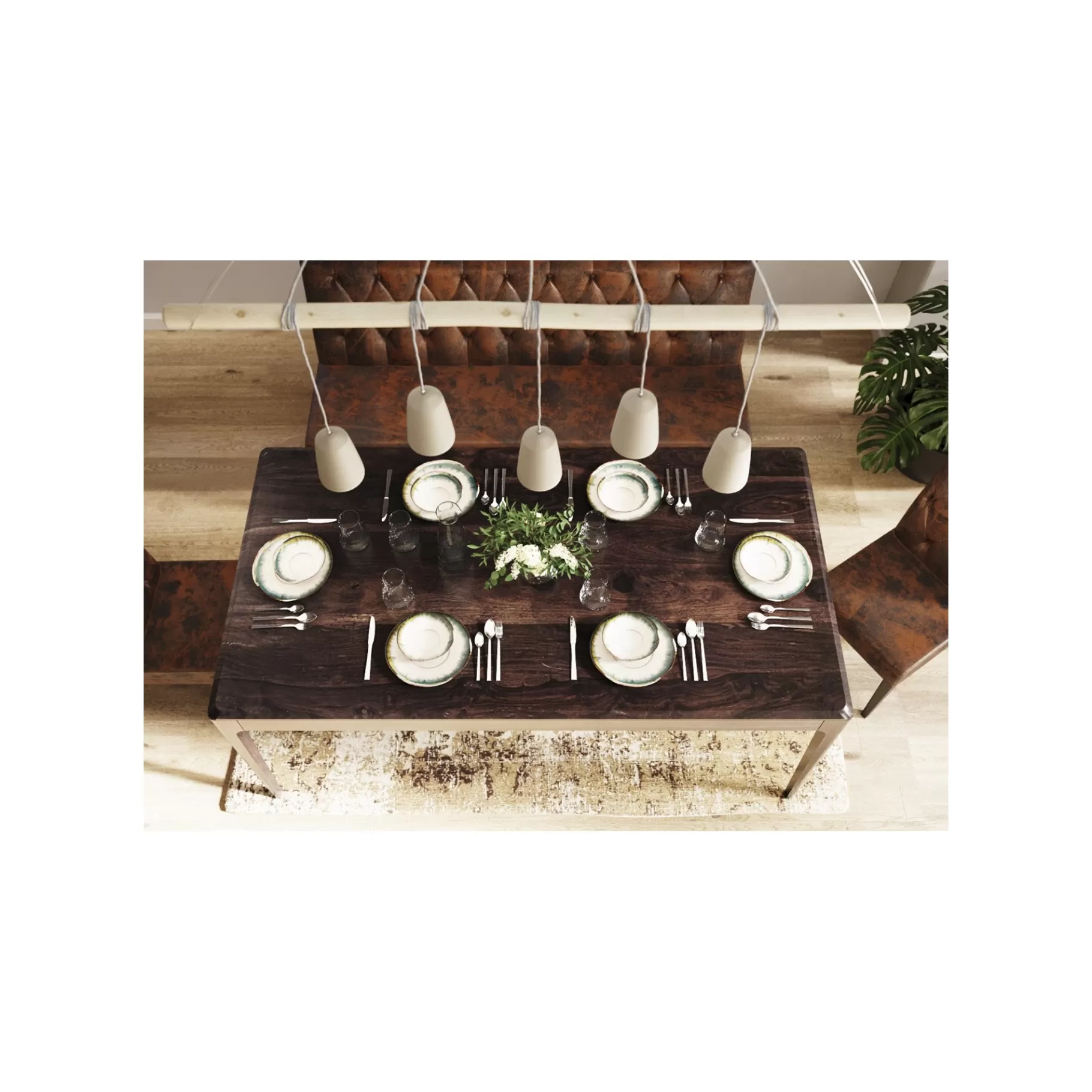 Discount Assiettes Organic Bleues 26cm Set De 4   Vaisselle
