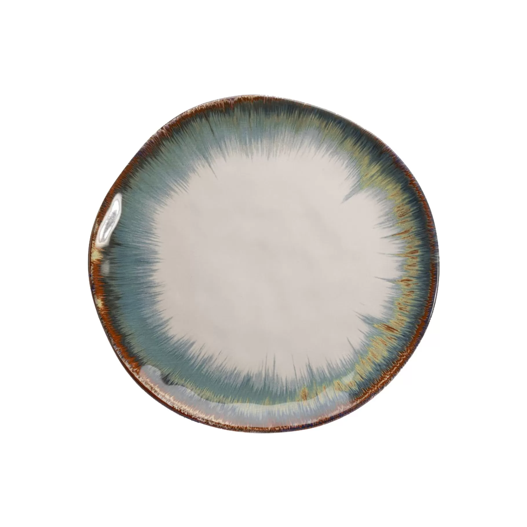 Discount Assiettes Organic Bleues 26cm Set De 4   Vaisselle