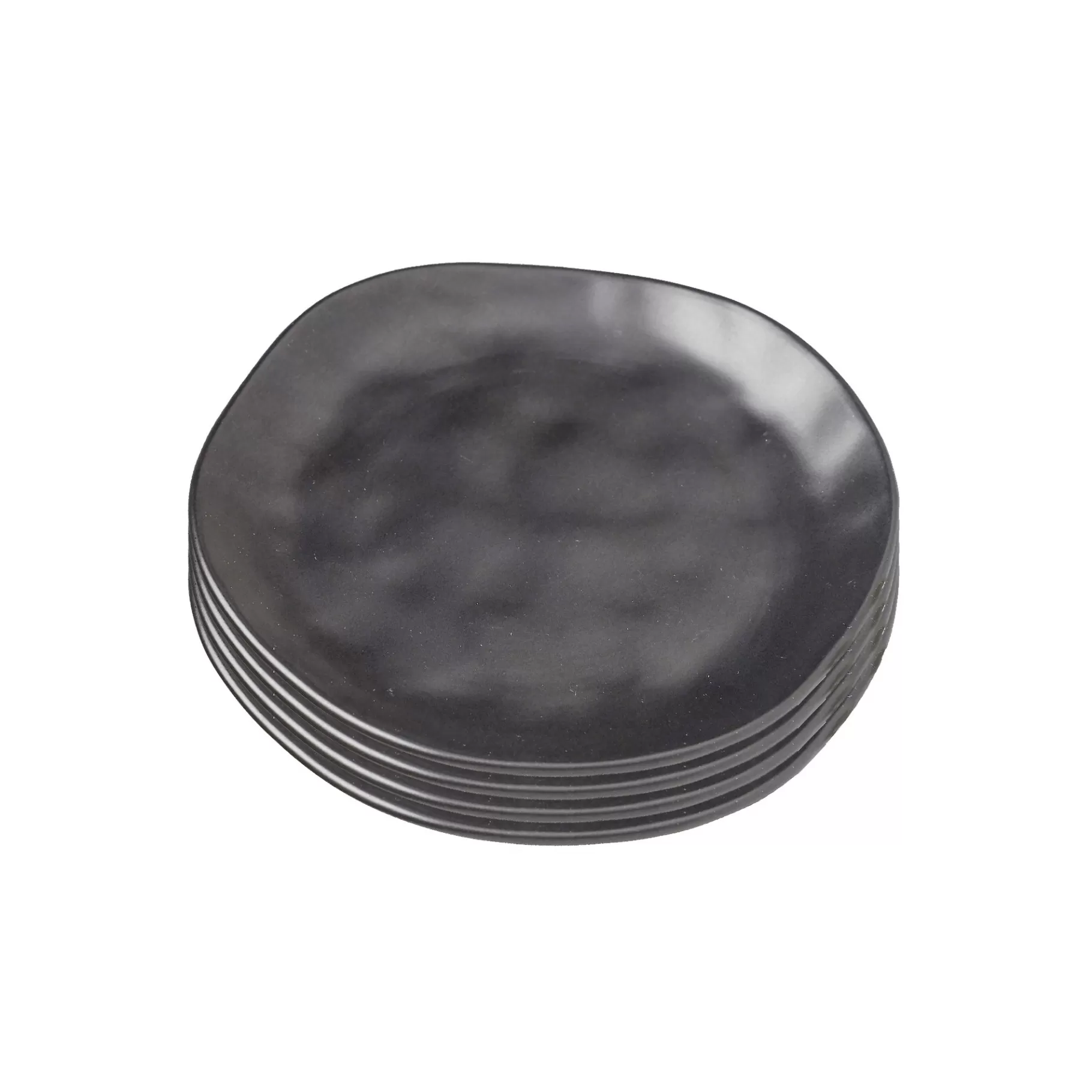 Store Assiettes Organic Noires 26cm Set De 4    Vaisselle