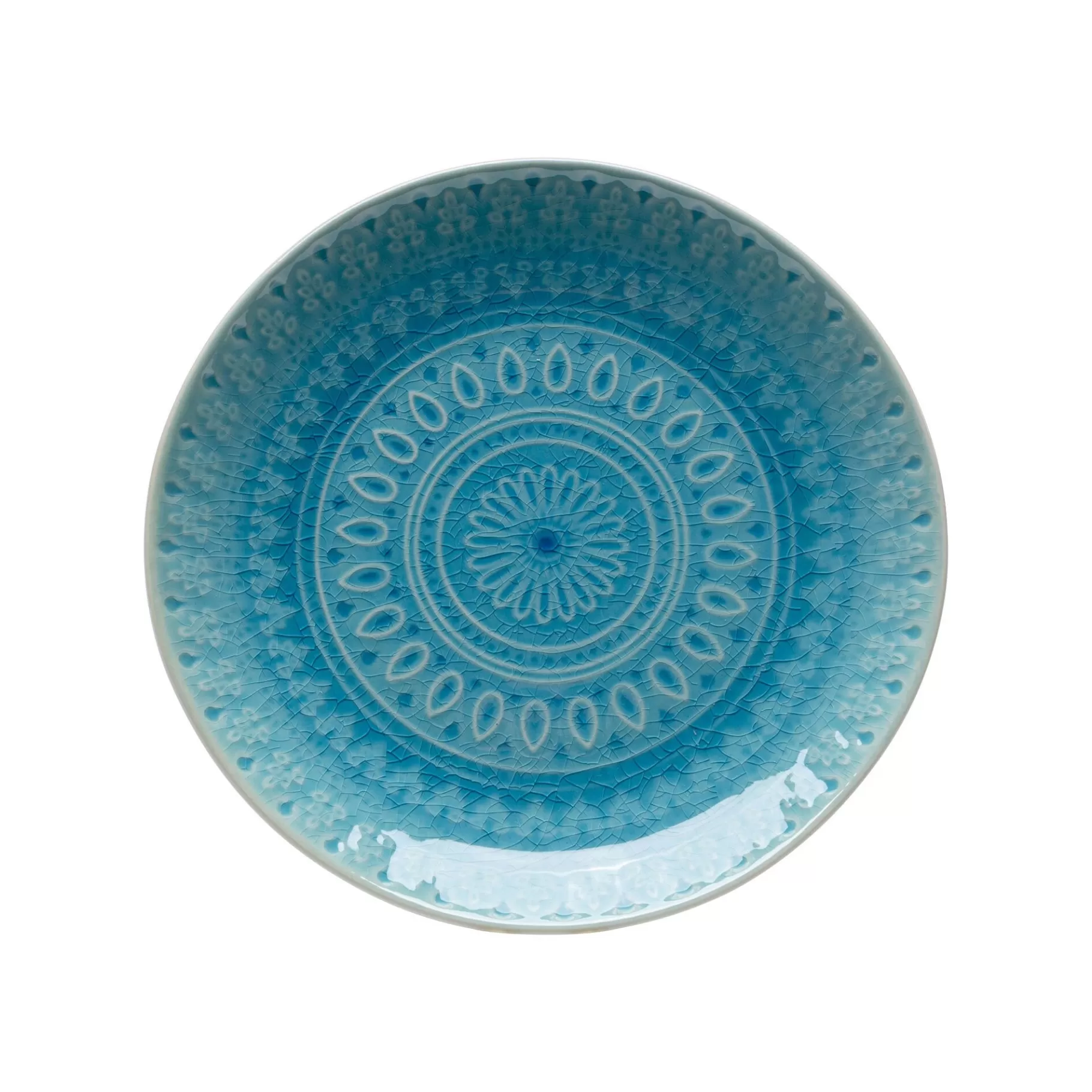 Best Sale Assiettes Sicilia Mandala Bleues 21cm Set De 3   Vaisselle