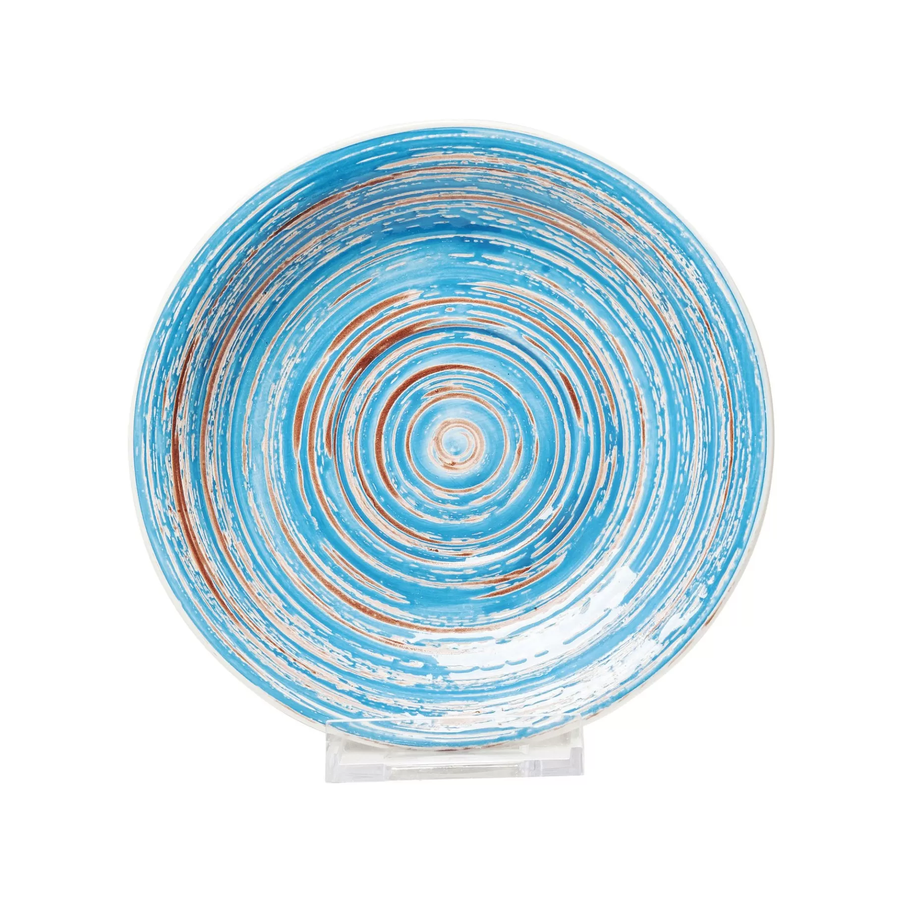 Cheap Assiettes Swirl Blue 19cm Set De 4   Vaisselle