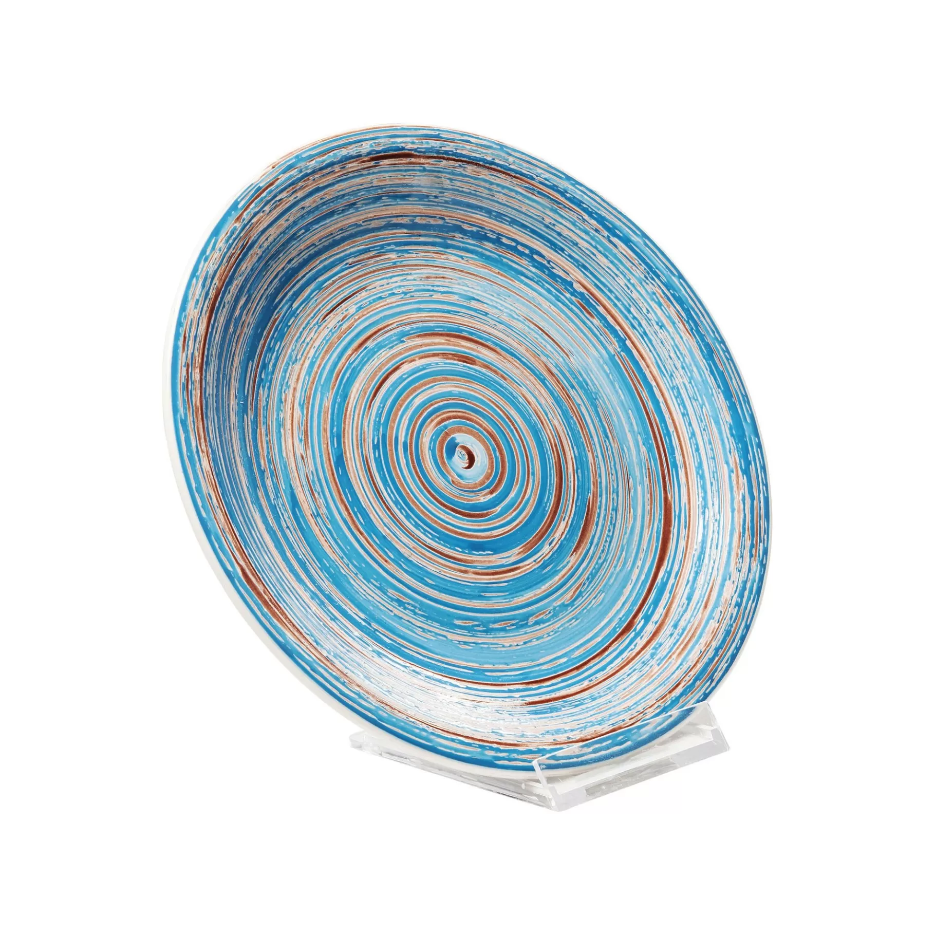 Cheap Assiettes Swirl Blue 19cm Set De 4   Vaisselle