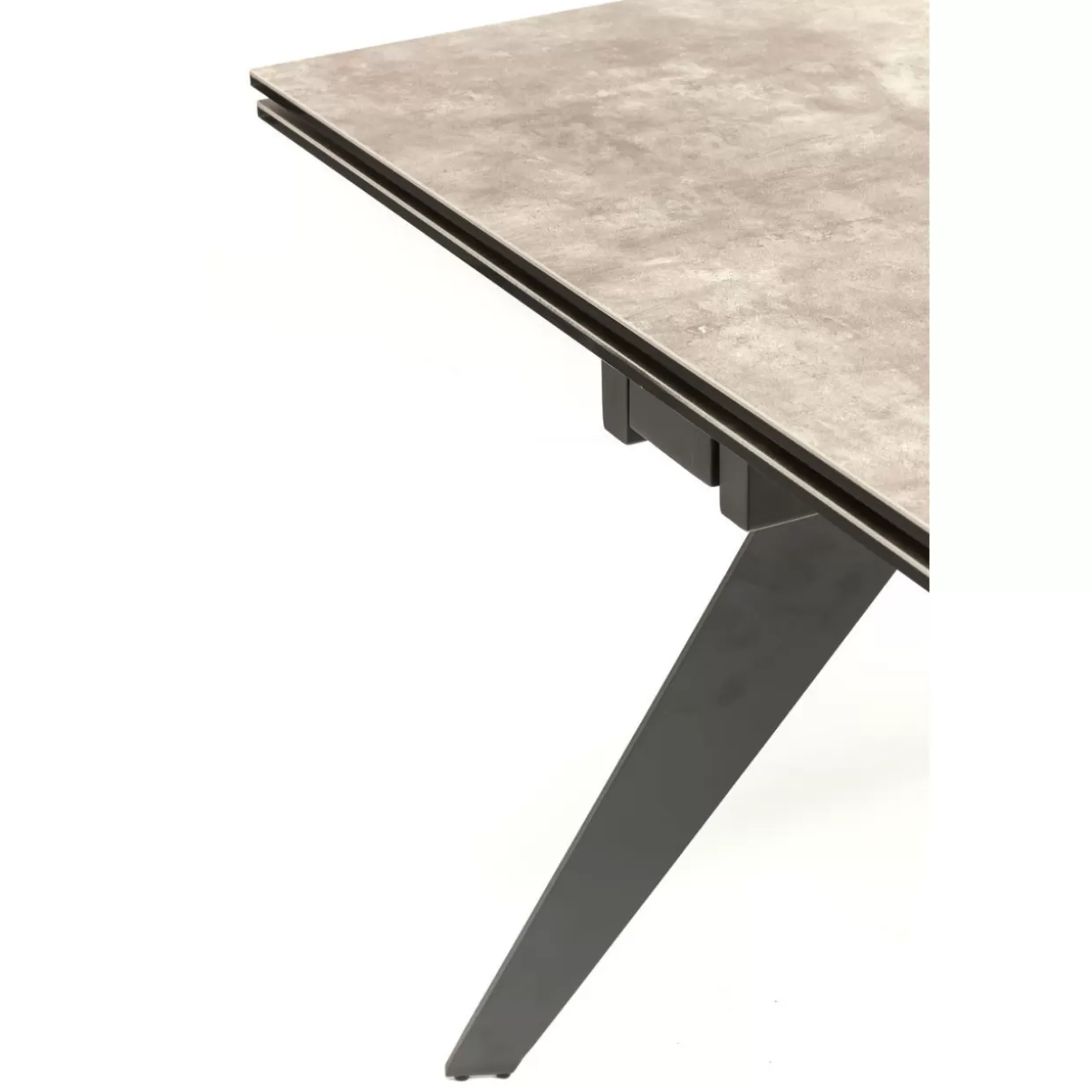 KARE Design - Tavolo Estensibile Amsterdam in Tonalità Scura, Elegante Design 160 cm (Estendibile 40+40) x 90 cm