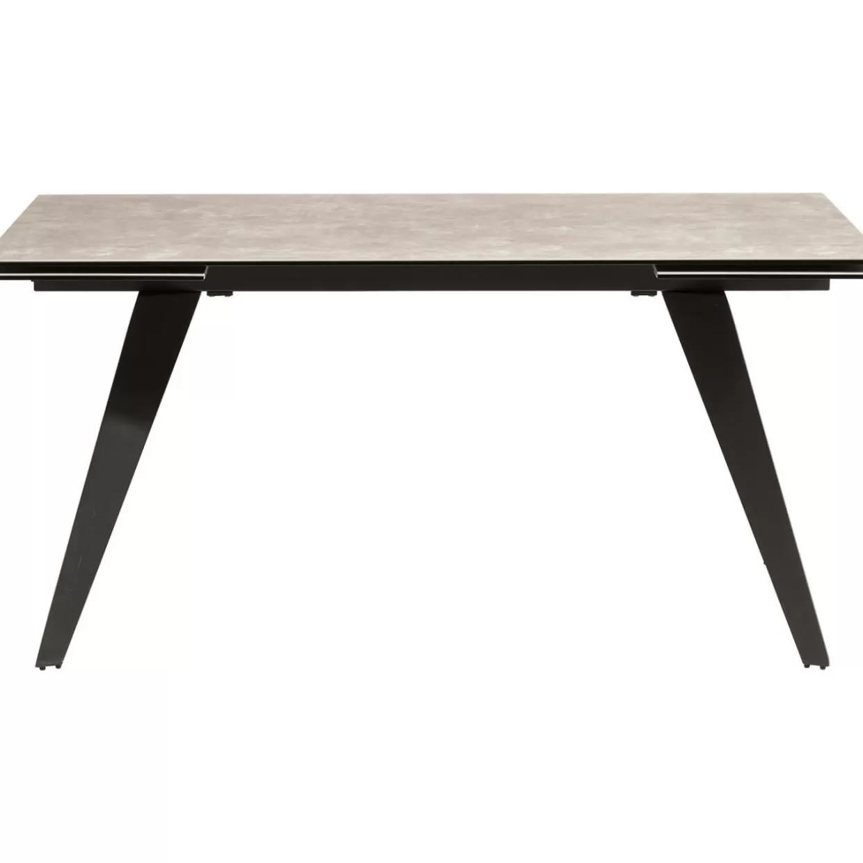 KARE Design - Tavolo Estensibile Amsterdam in Tonalità Scura, Elegante Design 160 cm (Estendibile 40+40) x 90 cm