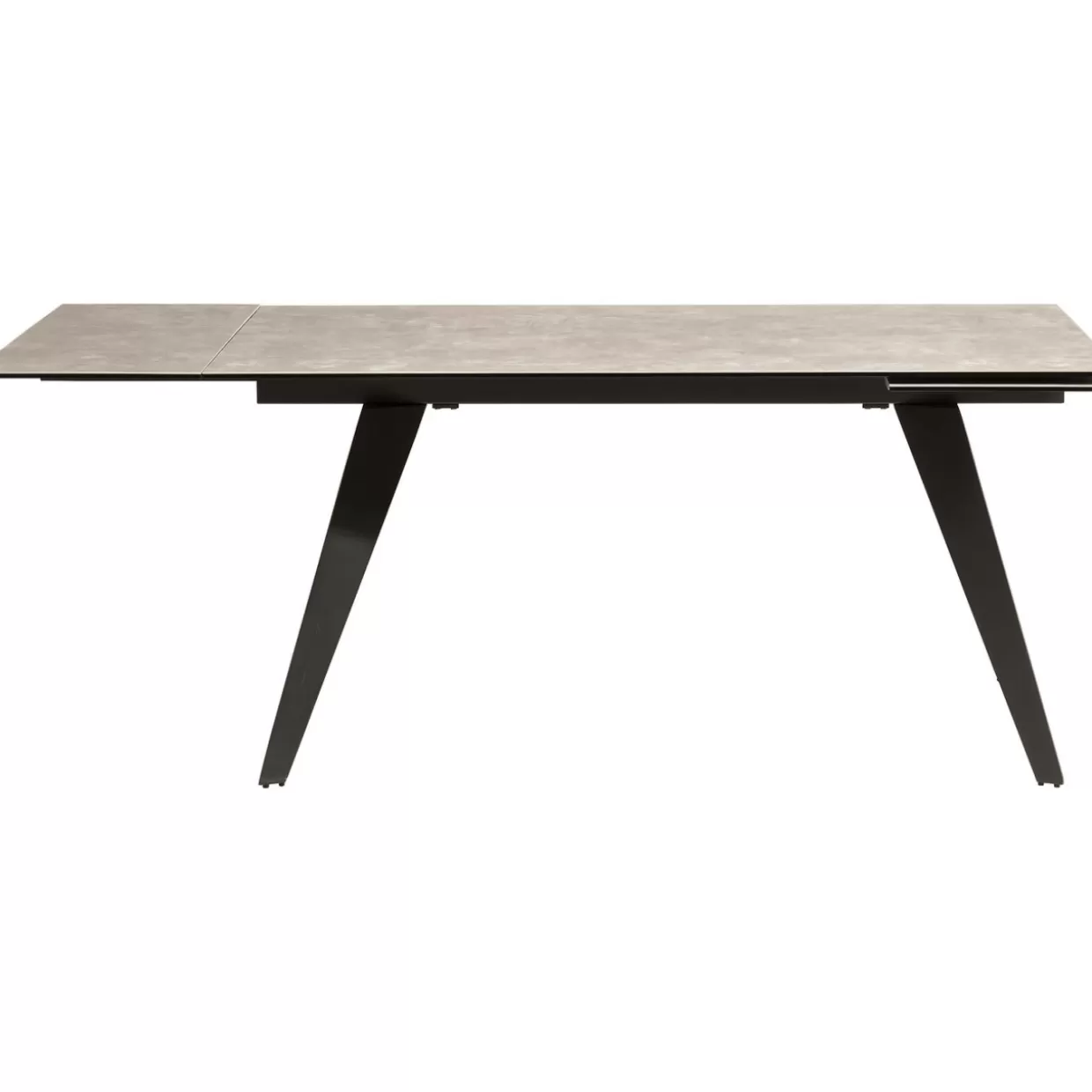 KARE Design - Tavolo Estensibile Amsterdam in Tonalità Scura, Elegante Design 160 cm (Estendibile 40+40) x 90 cm