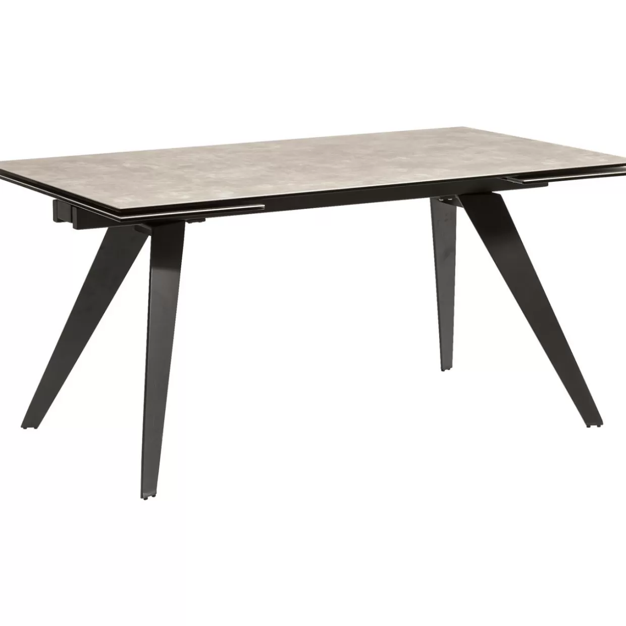 KARE Design - Tavolo Estensibile Amsterdam in Tonalità Scura, Elegante Design 160 cm (Estendibile 40+40) x 90 cm