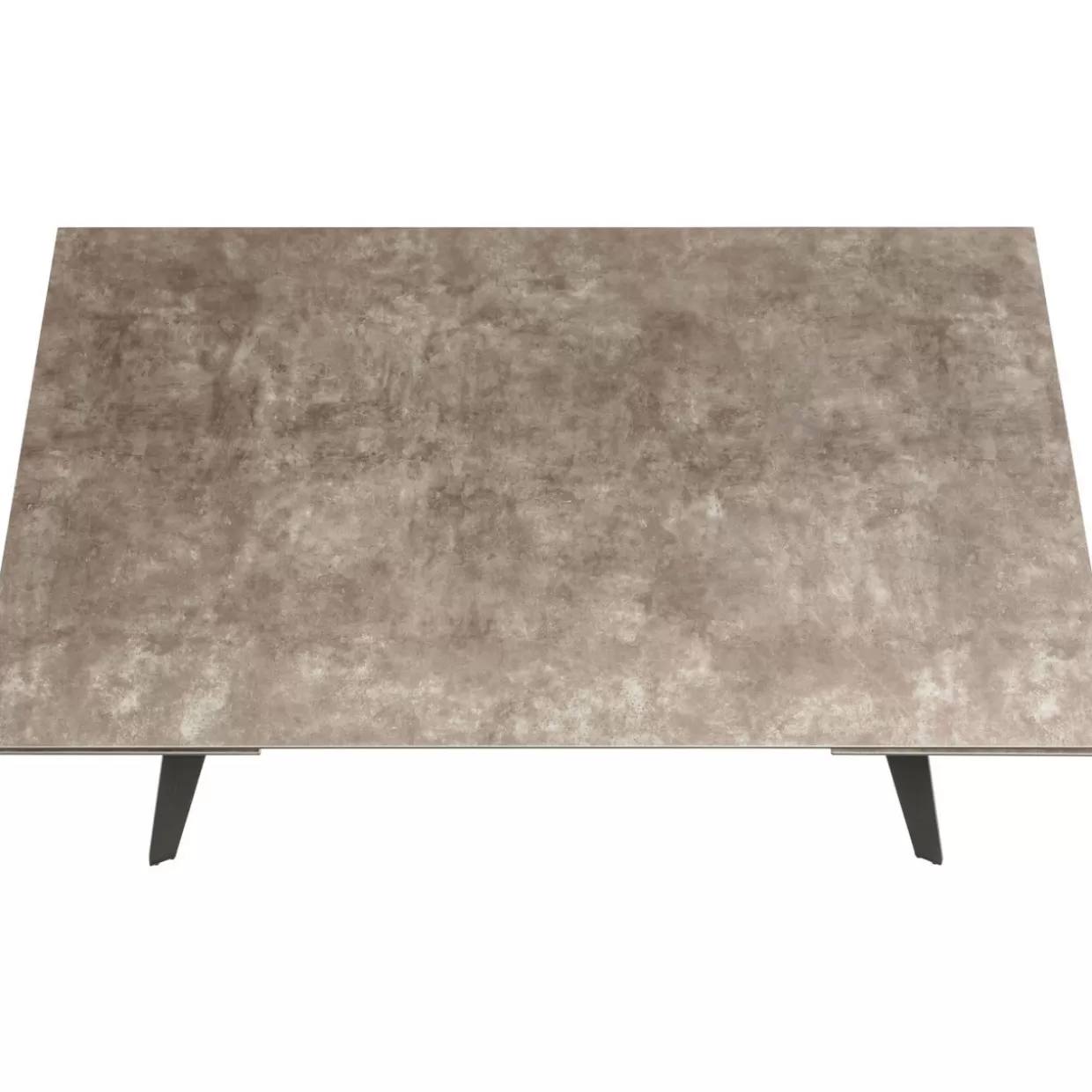KARE Design - Tavolo Estensibile Amsterdam in Tonalità Scura, Elegante Design 160 cm (Estendibile 40+40) x 90 cm